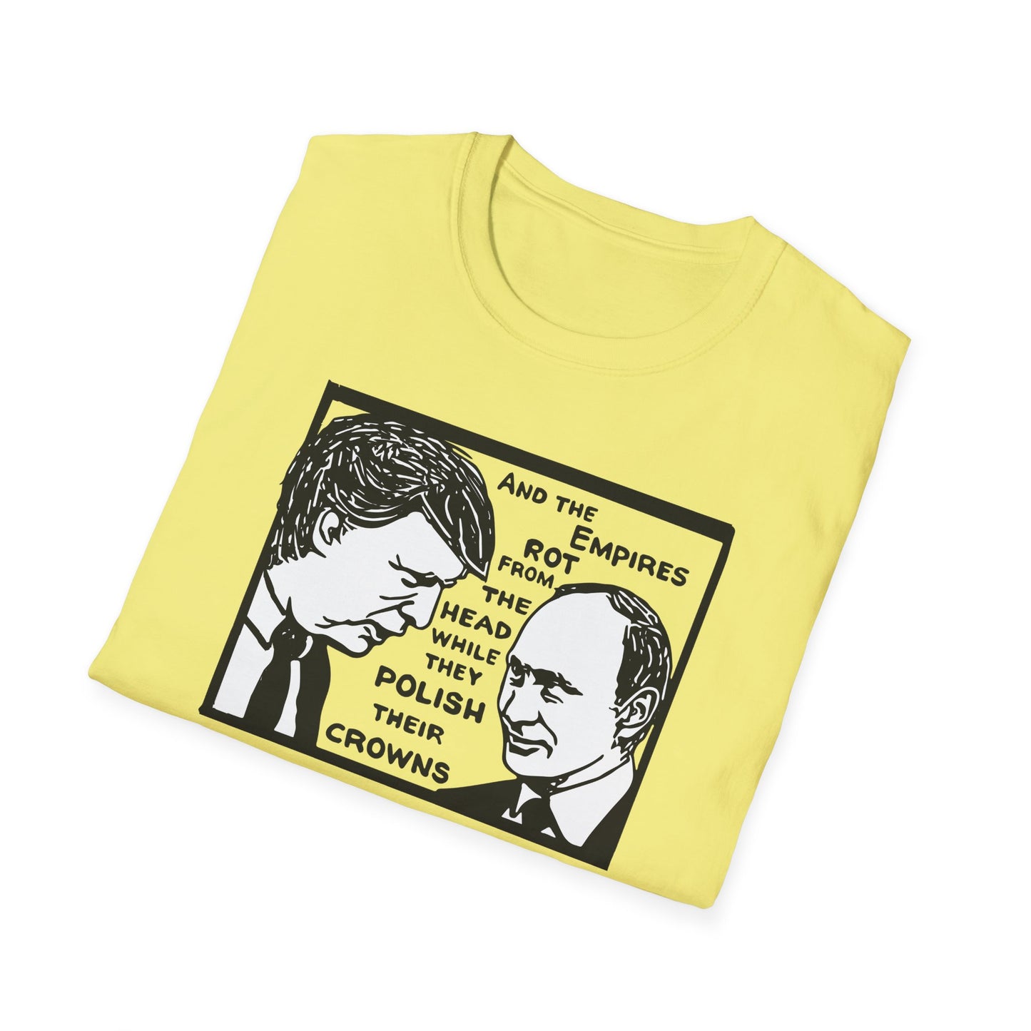 "No Kings - Trump and Putin Oligarch Parody" Unisex Softstyle T-shirt
