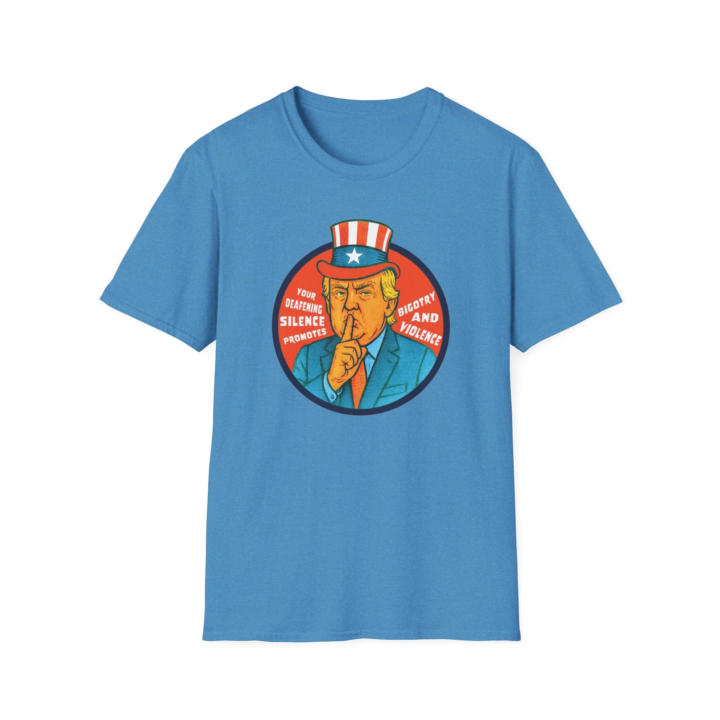 Silence Promotes Violence : Unisex Softstyle T-shirt