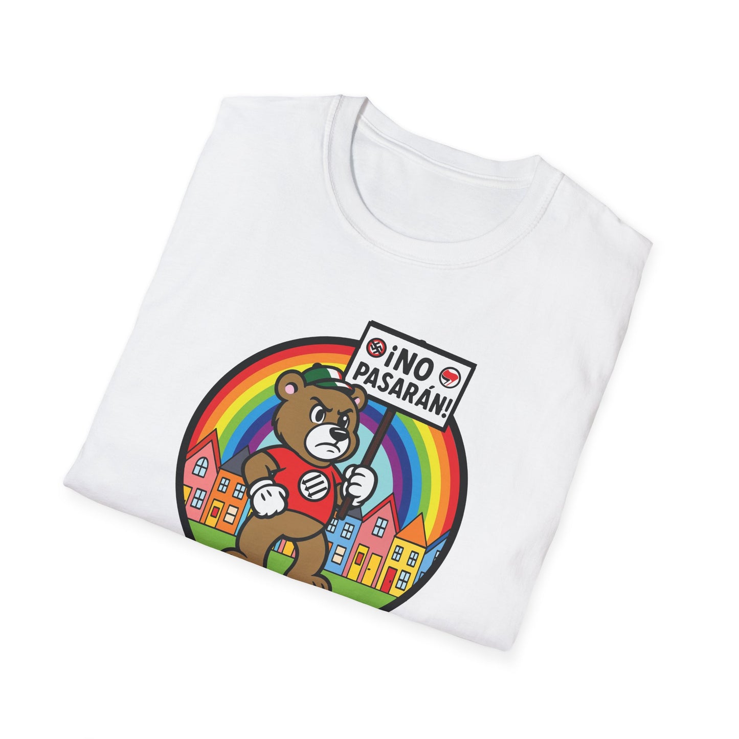 Anti-Fascist Community Pride : Unisex Softstyle T-Shirt