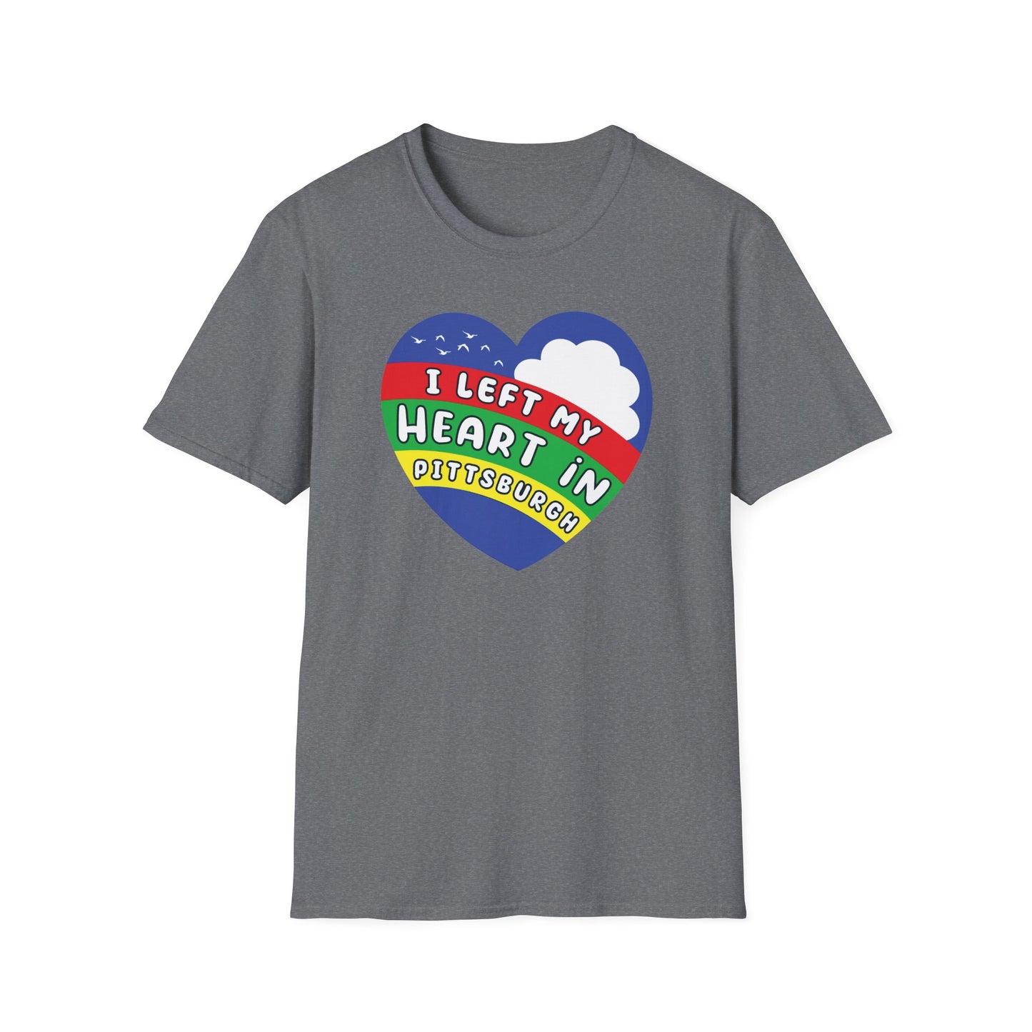 I Left My Heart in Pittsburgh : Unisex Softstyle T-Shirt