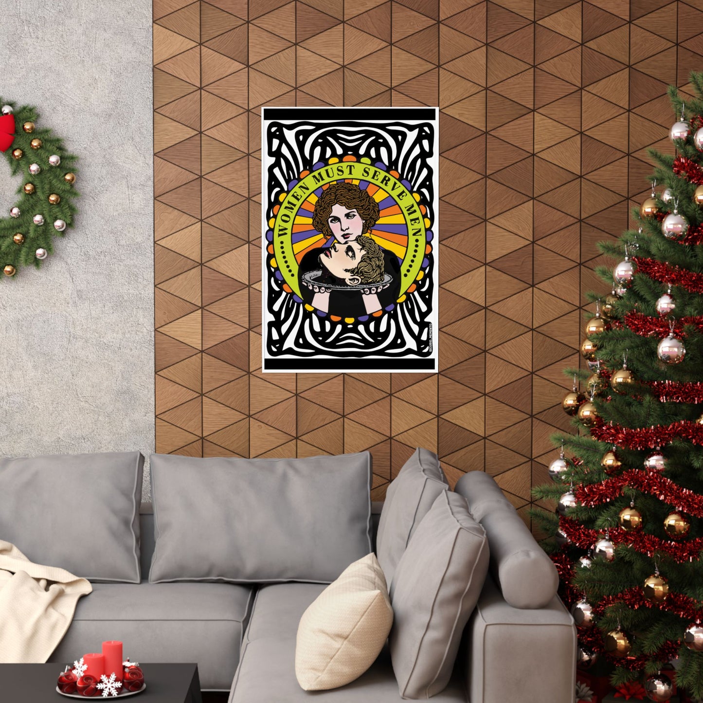 Bold Feminist Vertical Poster, Art Print for Home Décor, Unique Wall Art, Gift for Her, Empowering Statement Artwork