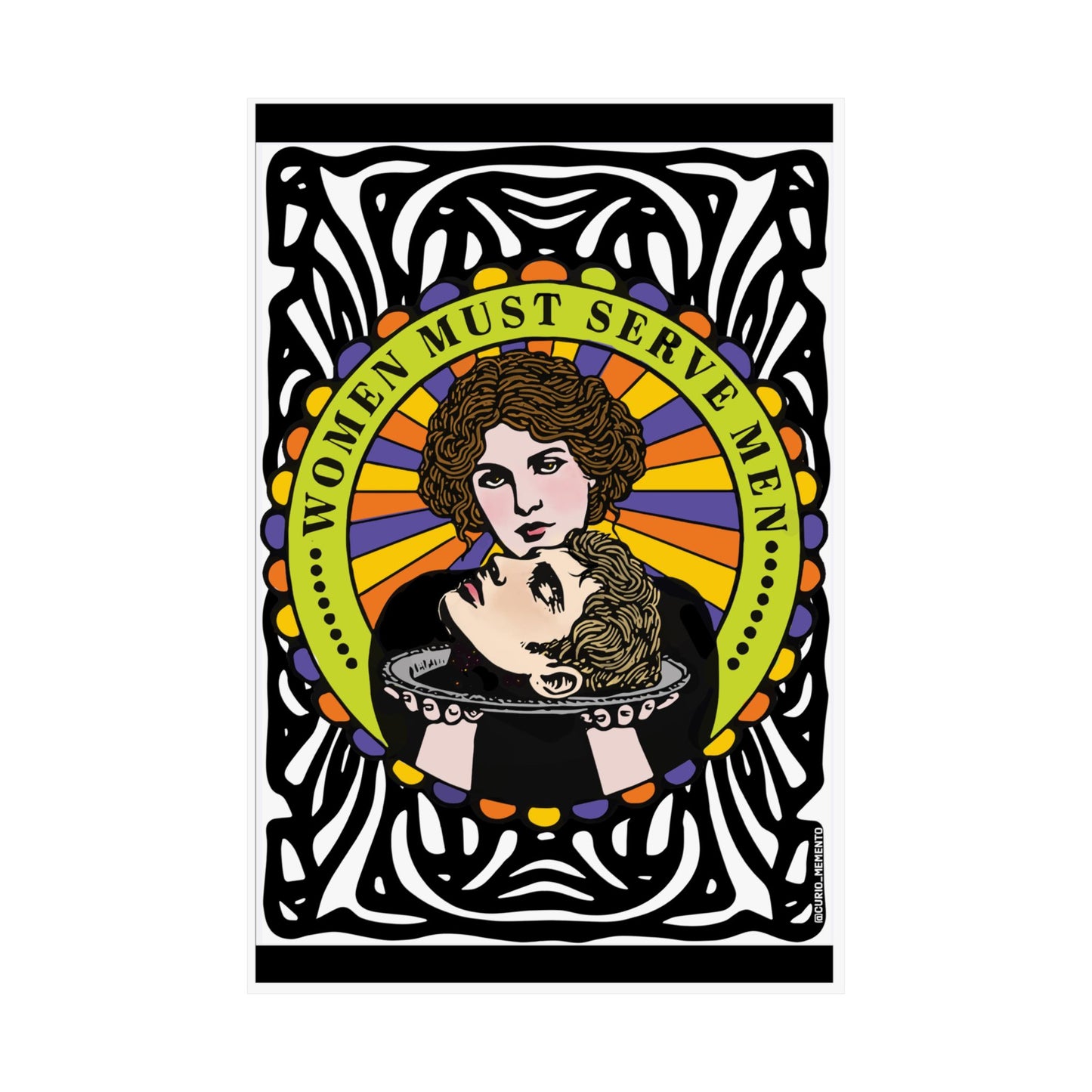 Bold Feminist Vertical Poster, Art Print for Home Décor, Unique Wall Art, Gift for Her, Empowering Statement Artwork