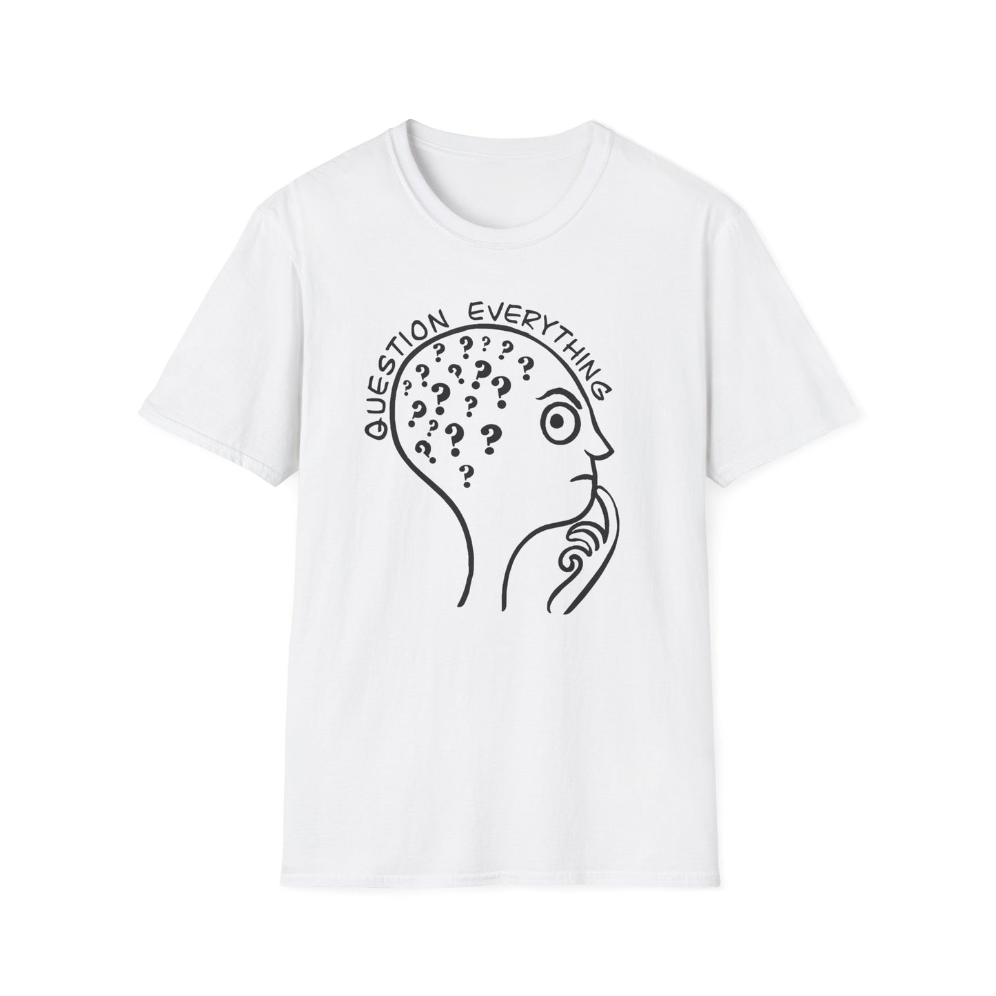 Question Everything : Unisex Softstyle T-Shirt