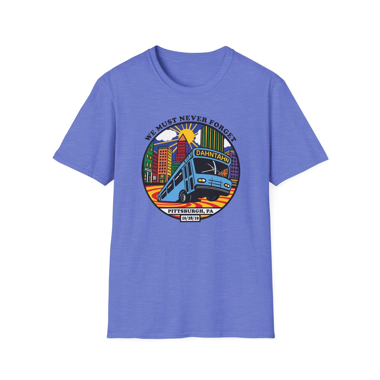 Pittsburgh Sinkhole Bus Unisex Softstyle T-shirt