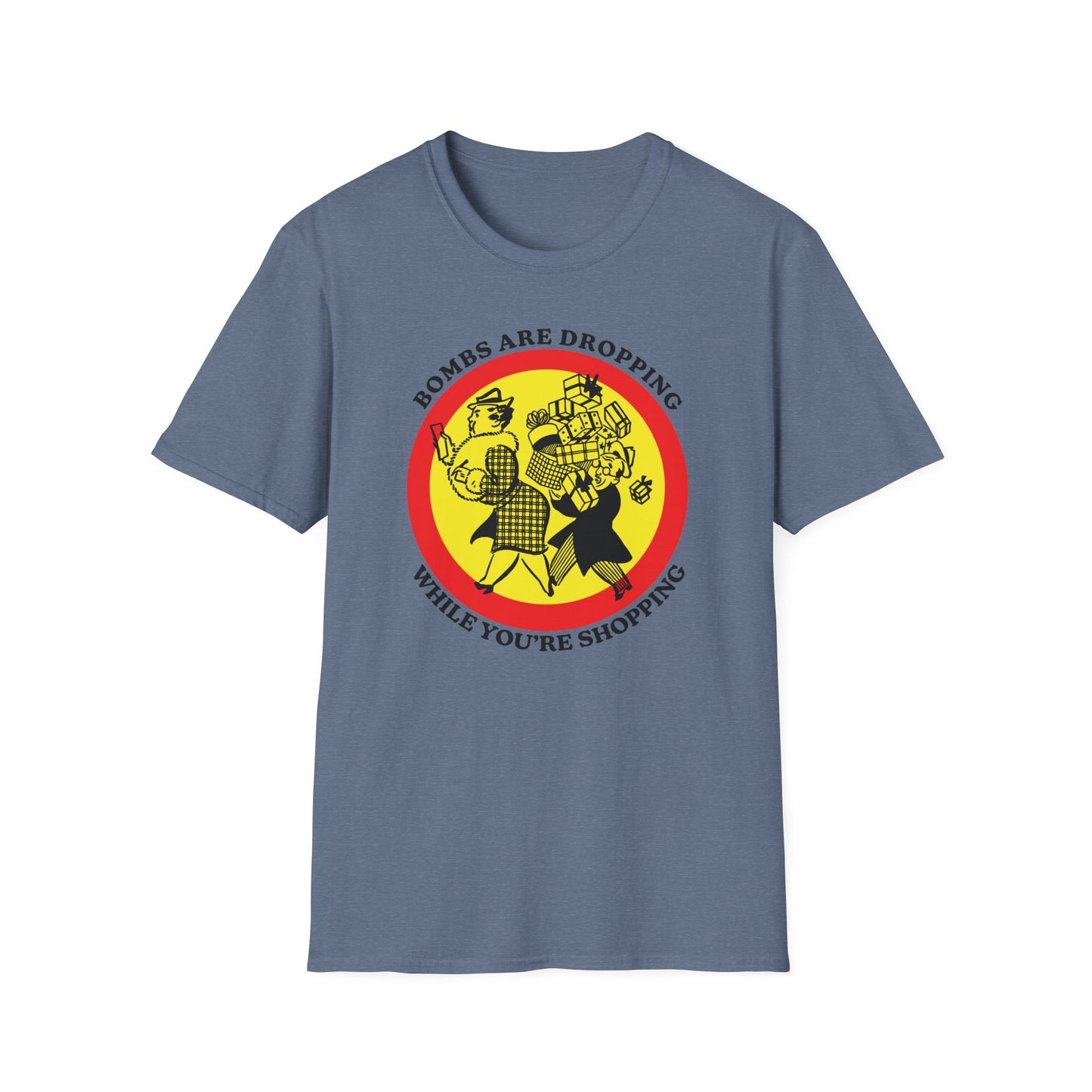 Bombs Are Dropping : Unisex Softstyle T-shirt