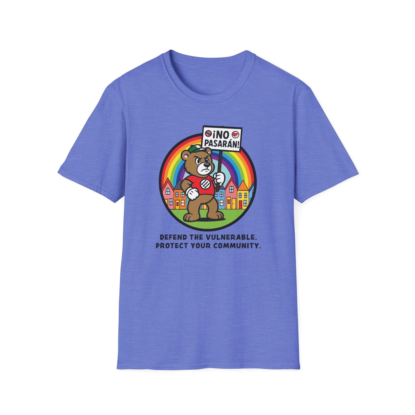 Anti-Fascist Community Pride : Unisex Softstyle T-Shirt