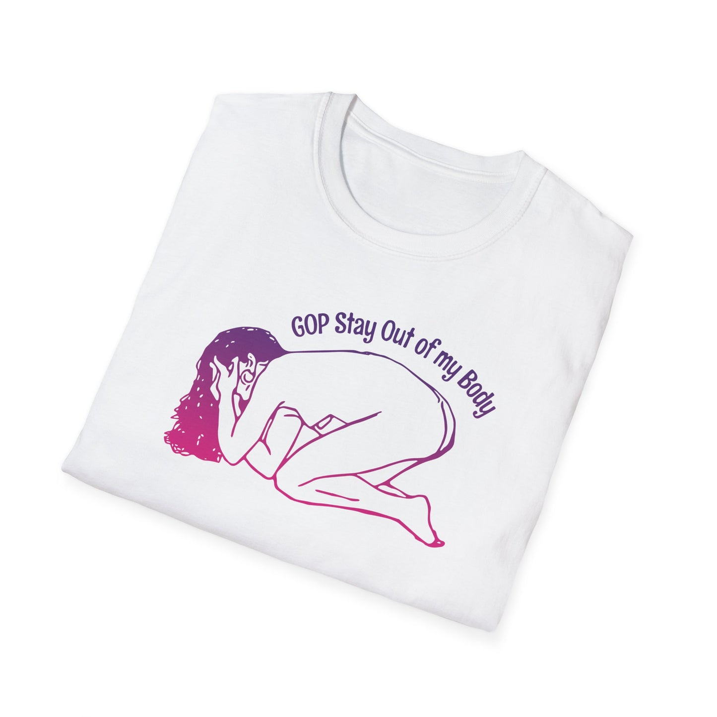 G.O.P. Stay out of my Body! : Unisex Softstyle T-Shirt