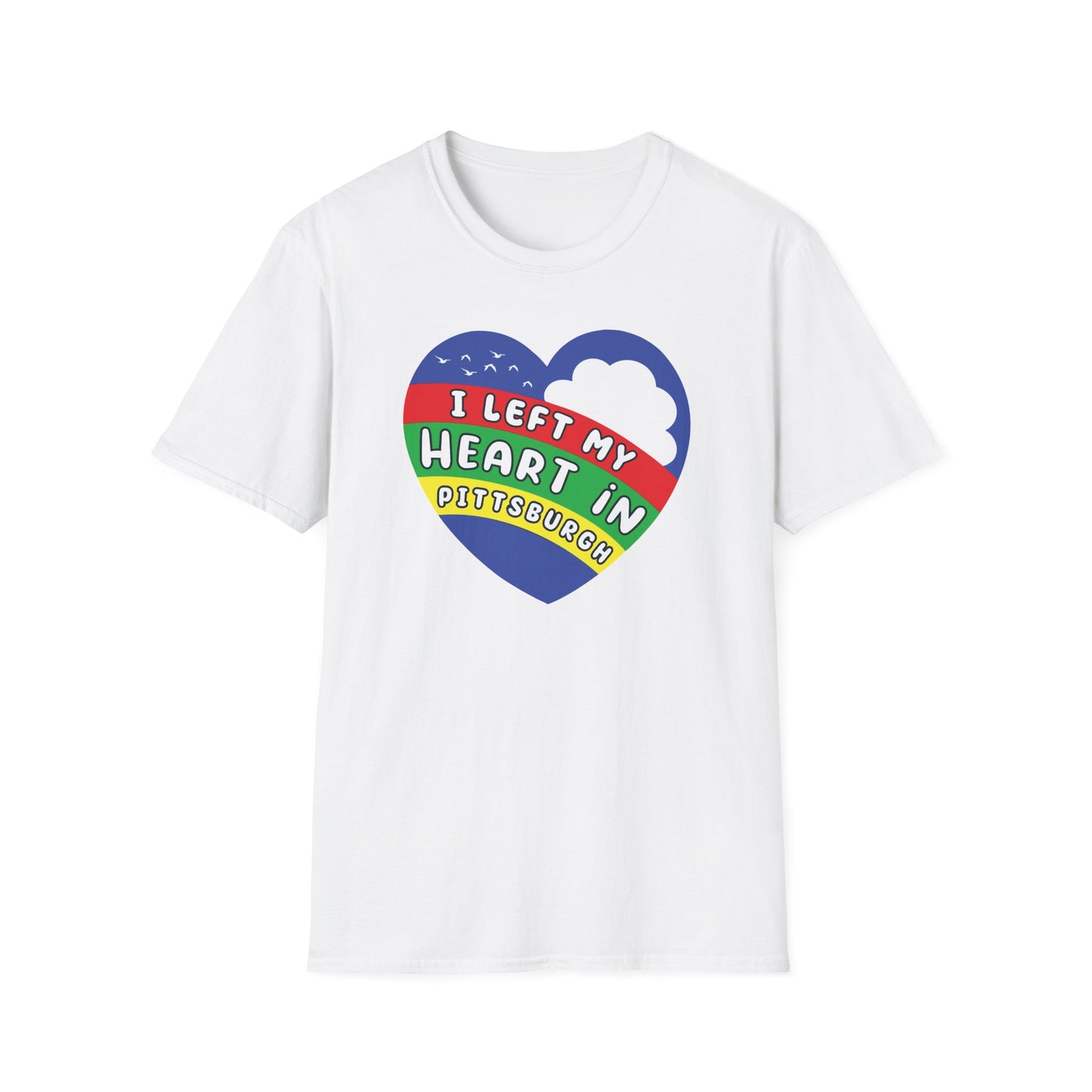 I Left My Heart in Pittsburgh : Unisex Softstyle T-Shirt