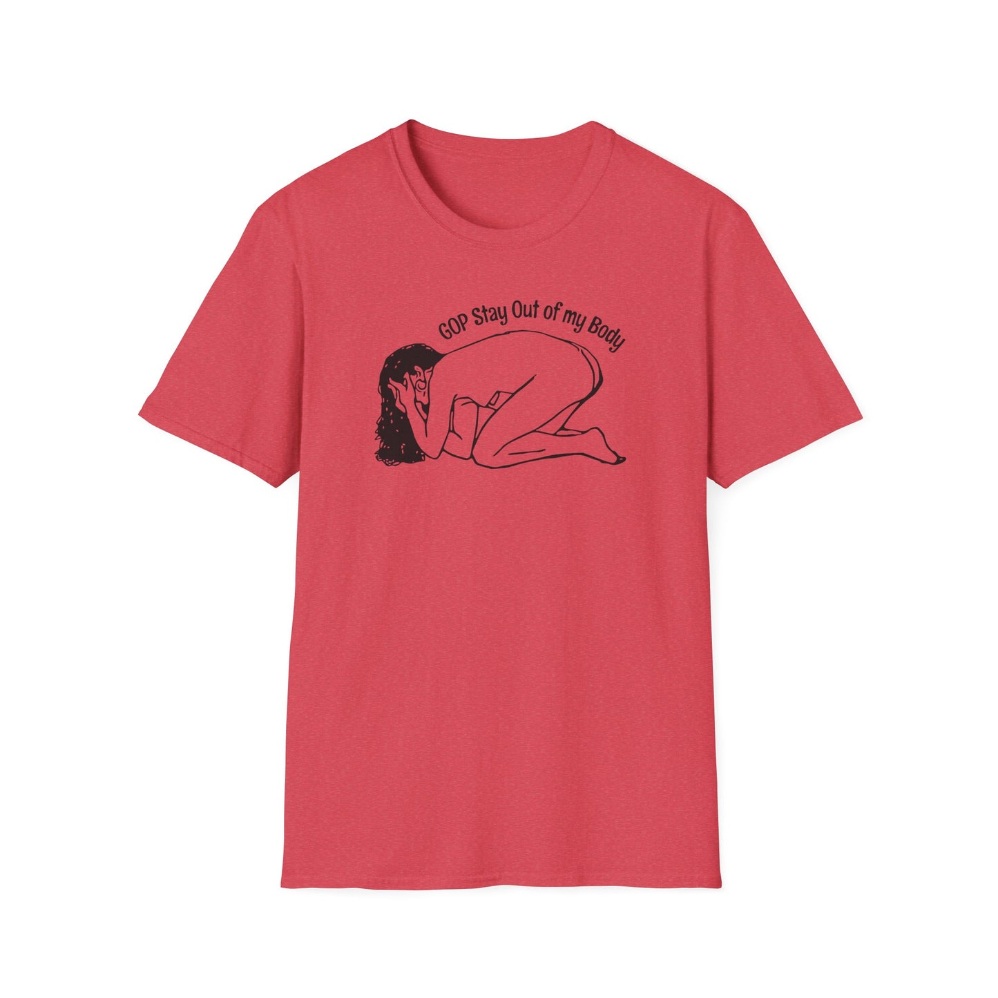 G.O.P. Stay out of my Body! : Unisex Softstyle T-Shirt
