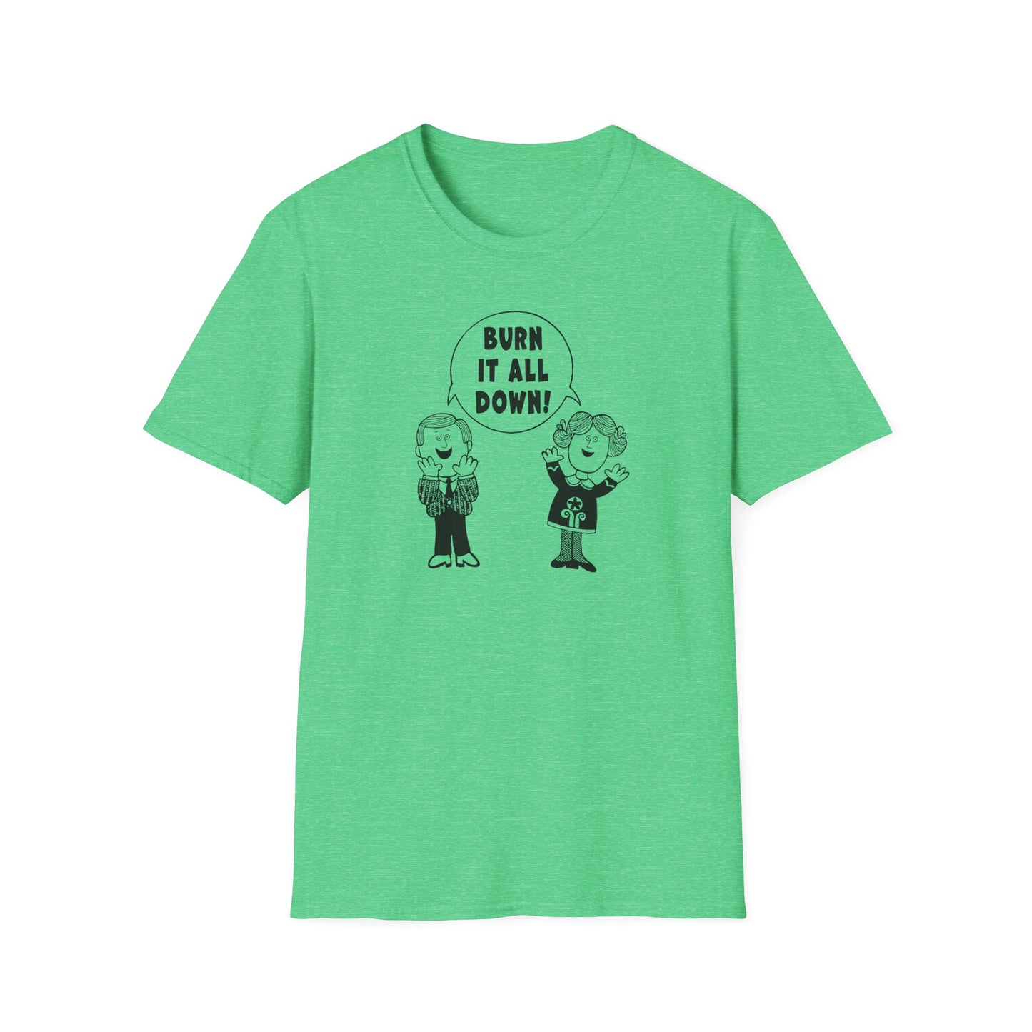 Burn it All Down / Symbolic Renewal : Unisex Softstyle T-shirt
