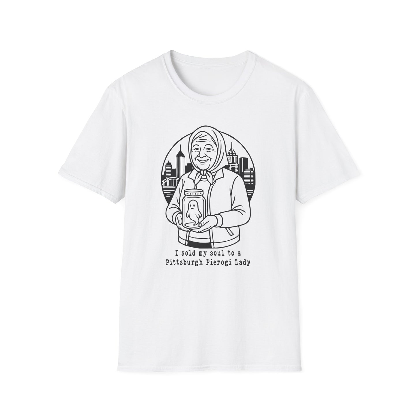 Pittsburgh Pierogi Lady : Unisex Softstyle T-shirt