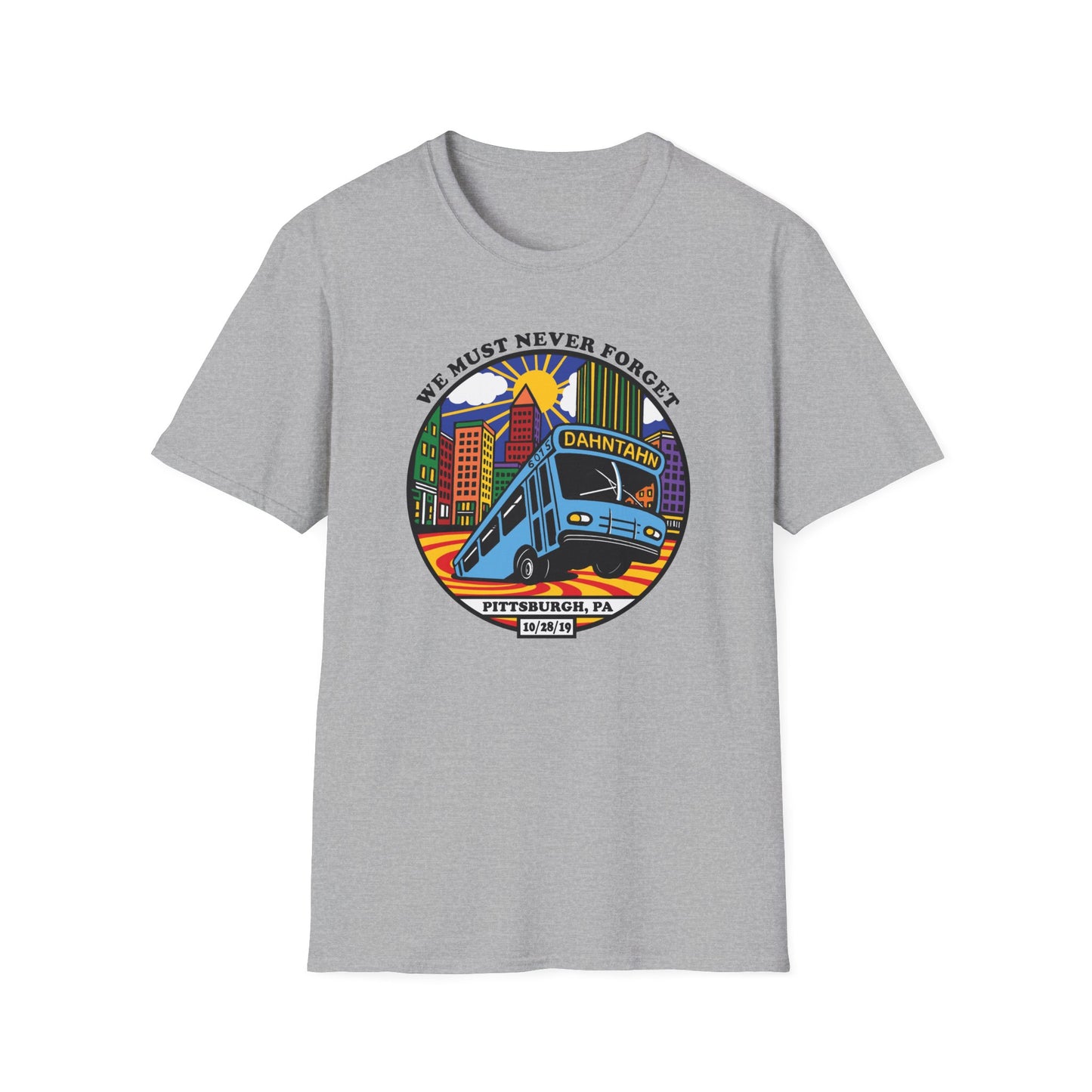 Pittsburgh Sinkhole Bus Unisex Softstyle T-shirt