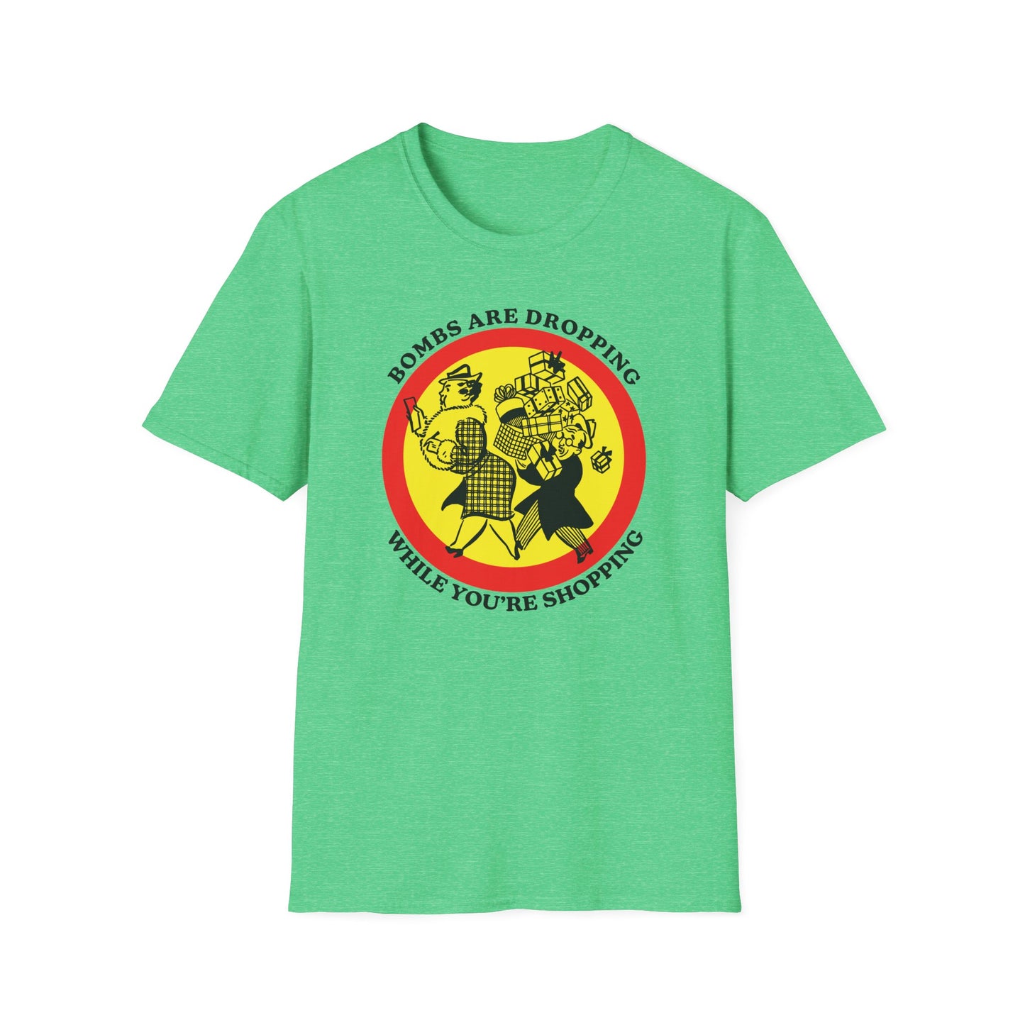 Bombs Are Dropping : Unisex Softstyle T-shirt