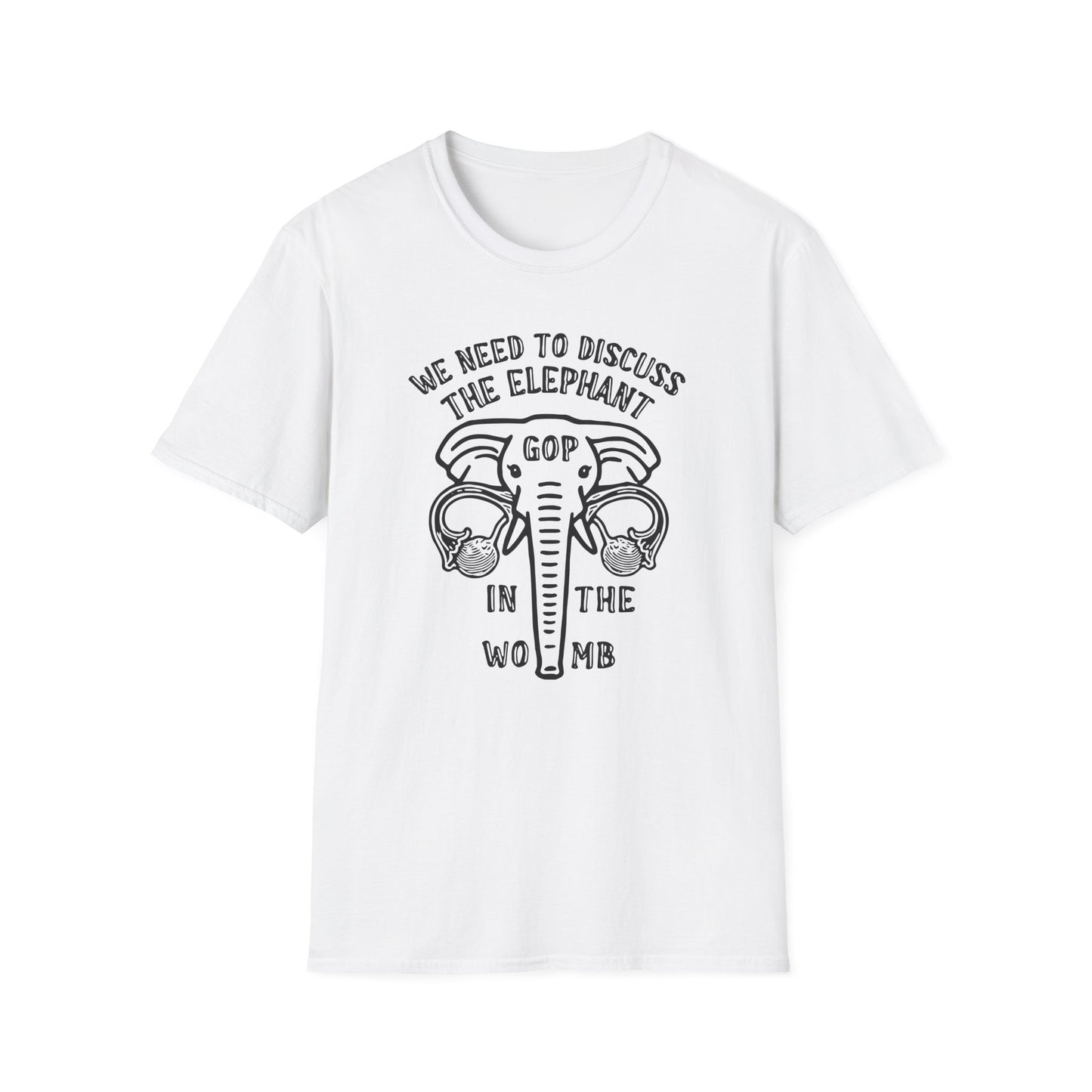 "Elephant in the Womb" Unisex Softstyle T-shirt