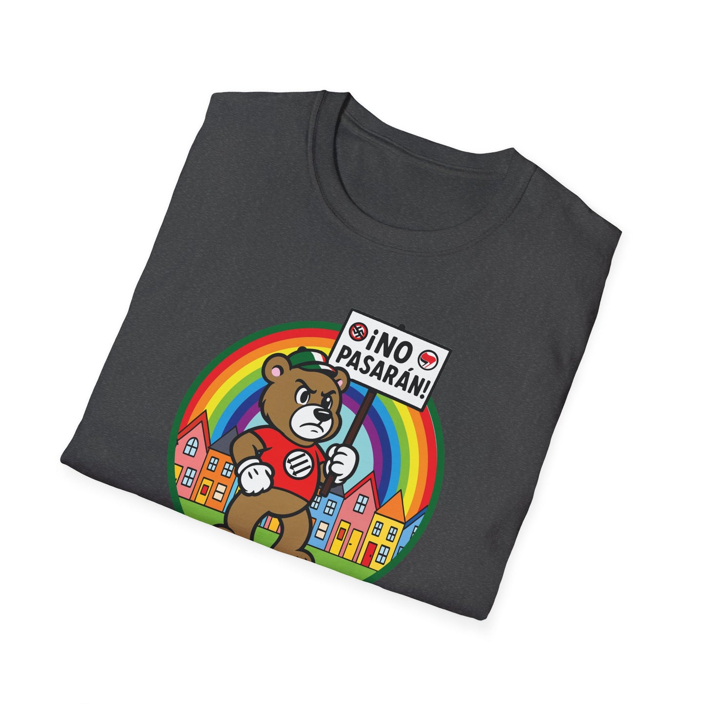 Anti-Fascist Community Pride : Unisex Softstyle T-Shirt