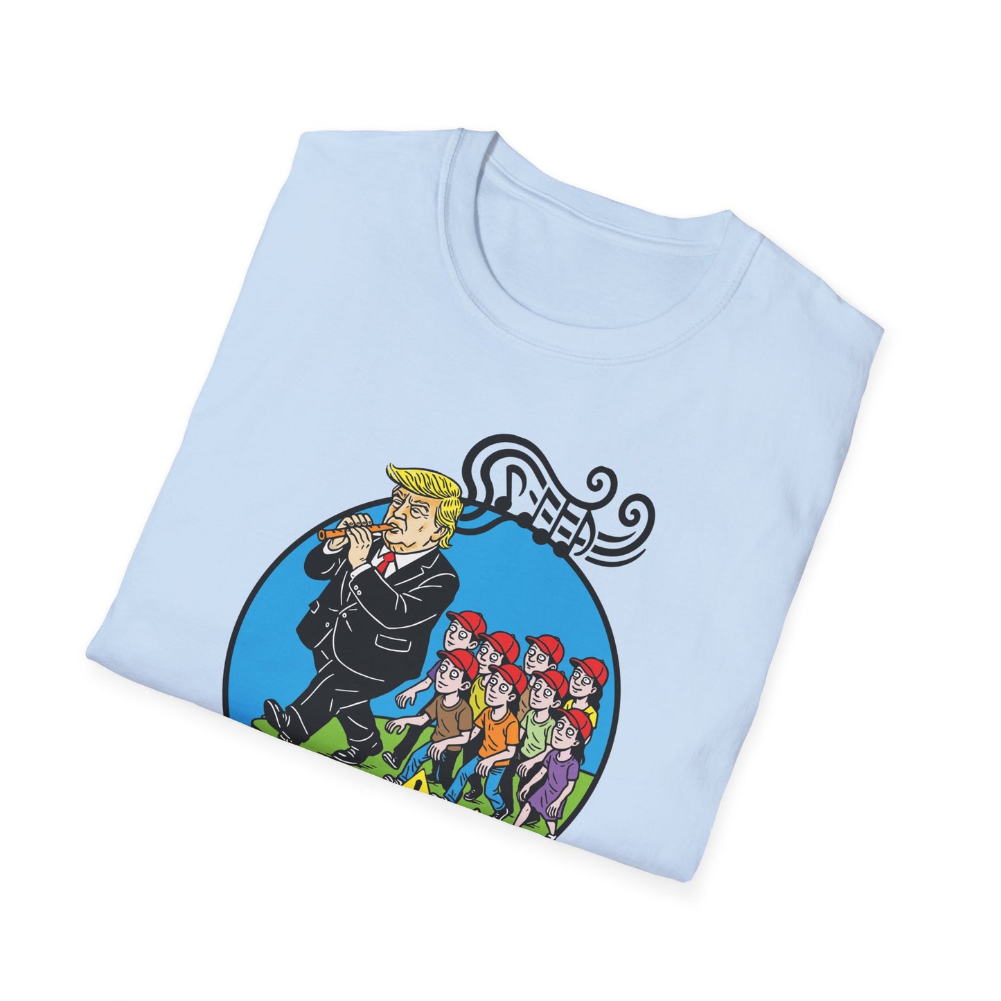 "Pied Piper Political Satire" Unisex Softstyle T-shirt