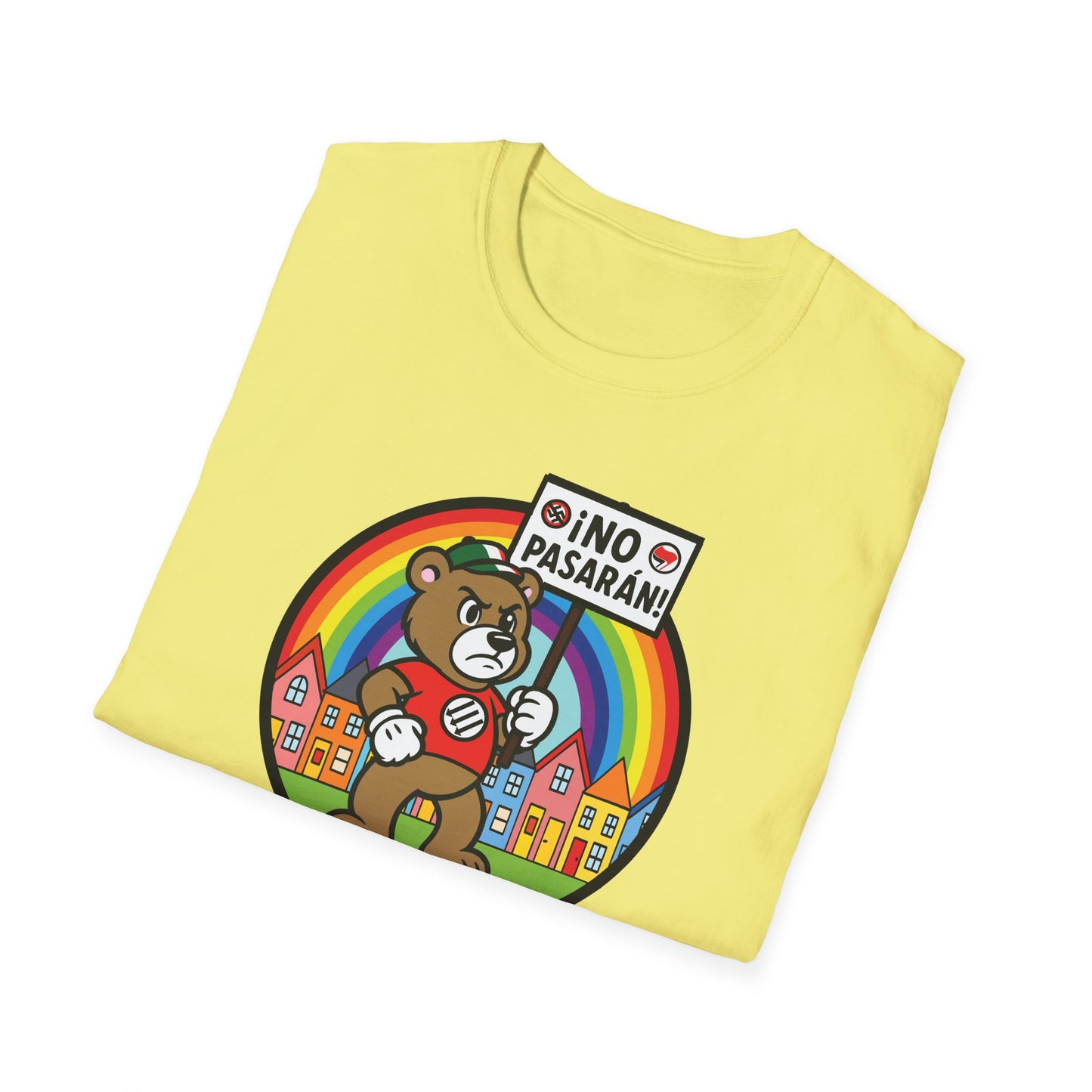 Anti-Fascist Community Pride : Unisex Softstyle T-Shirt