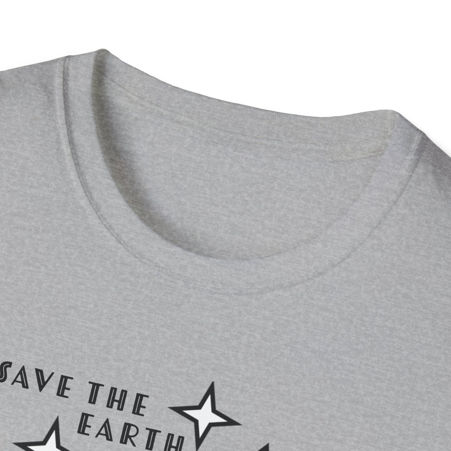 "Save the Earth" Anti-natalist Unisex Softstyle T-shirt