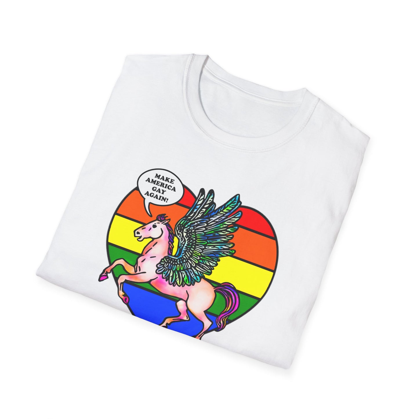 Make America Gay Again! : Unisex Softstyle T-shirt