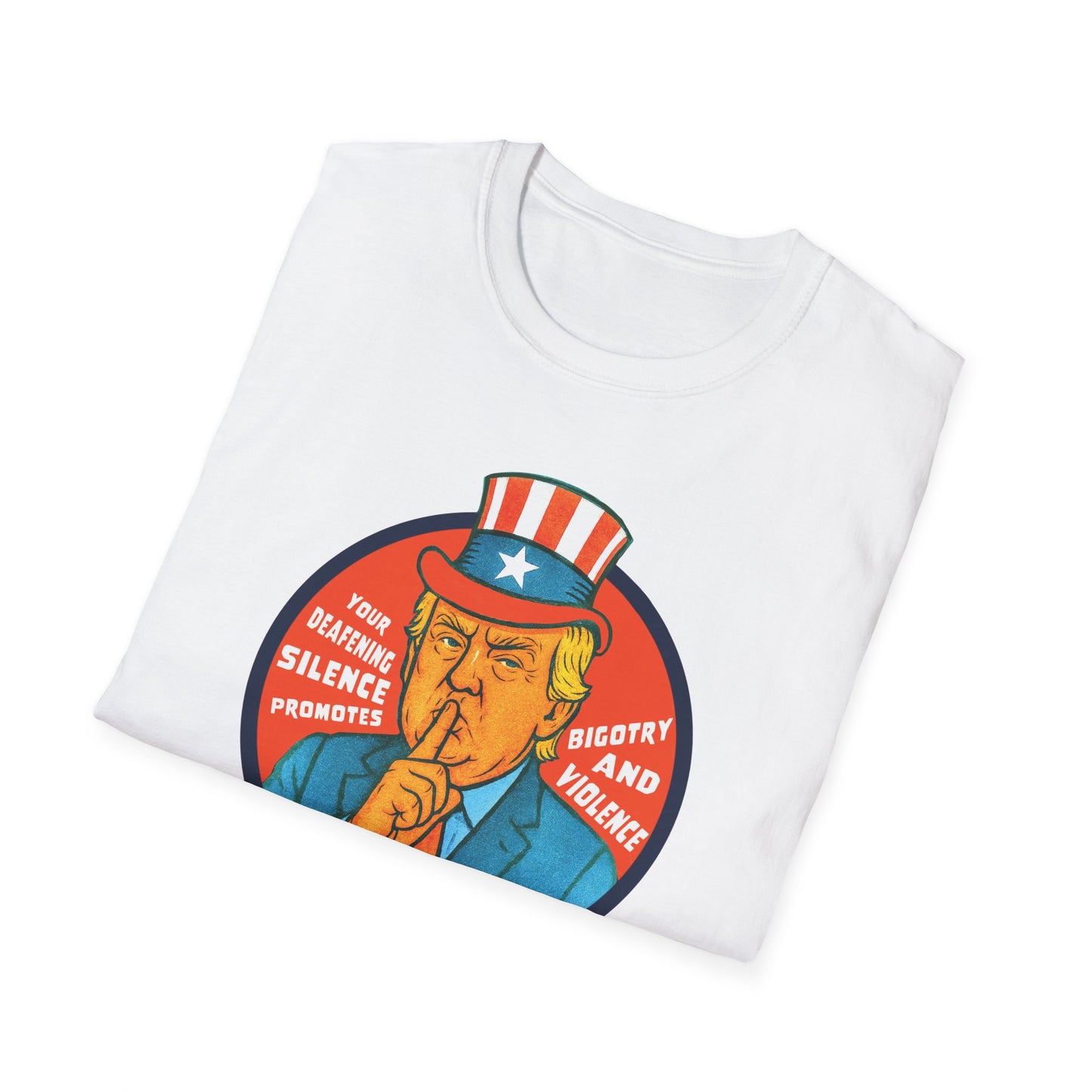 Silence Promotes Violence : Unisex Softstyle T-shirt