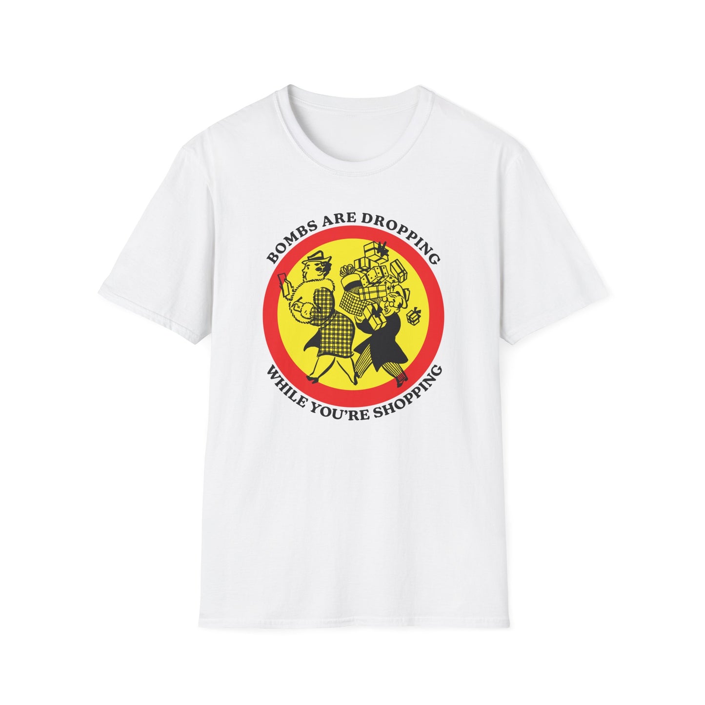Bombs Are Dropping : Unisex Softstyle T-shirt