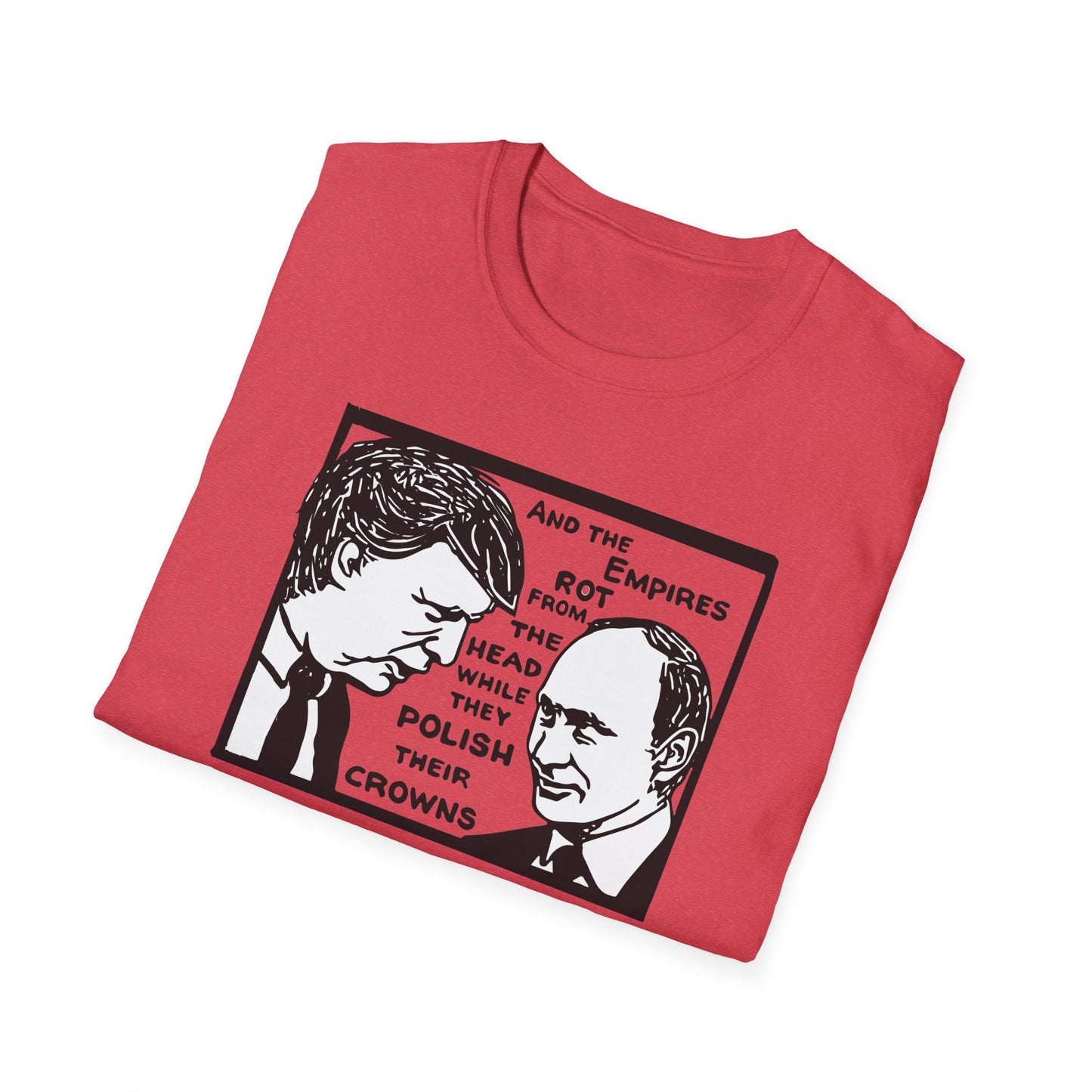"No Kings - Trump and Putin Oligarch Parody" Unisex Softstyle T-shirt