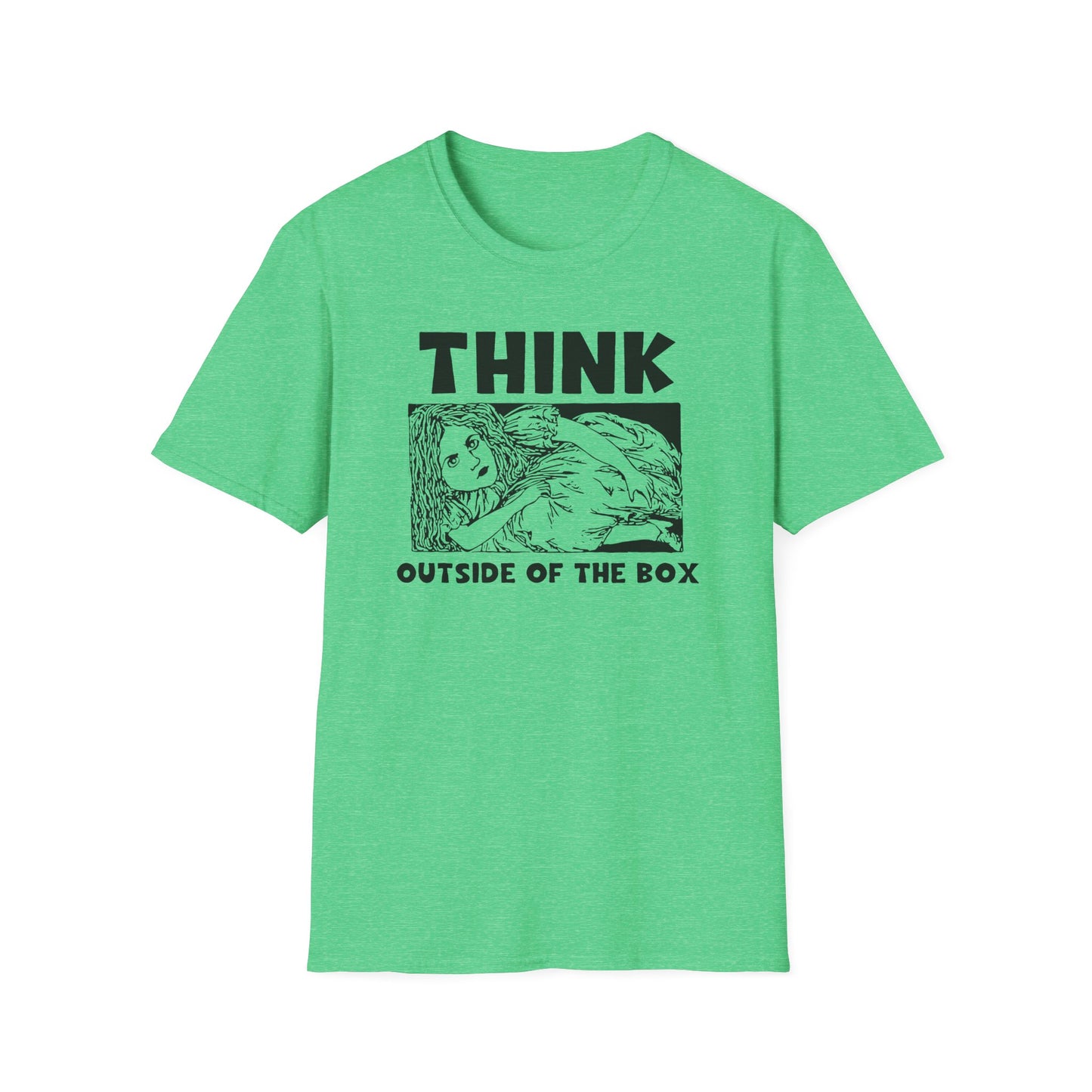 Think Outside of the Box : Unisex Softstyle T-Shirt