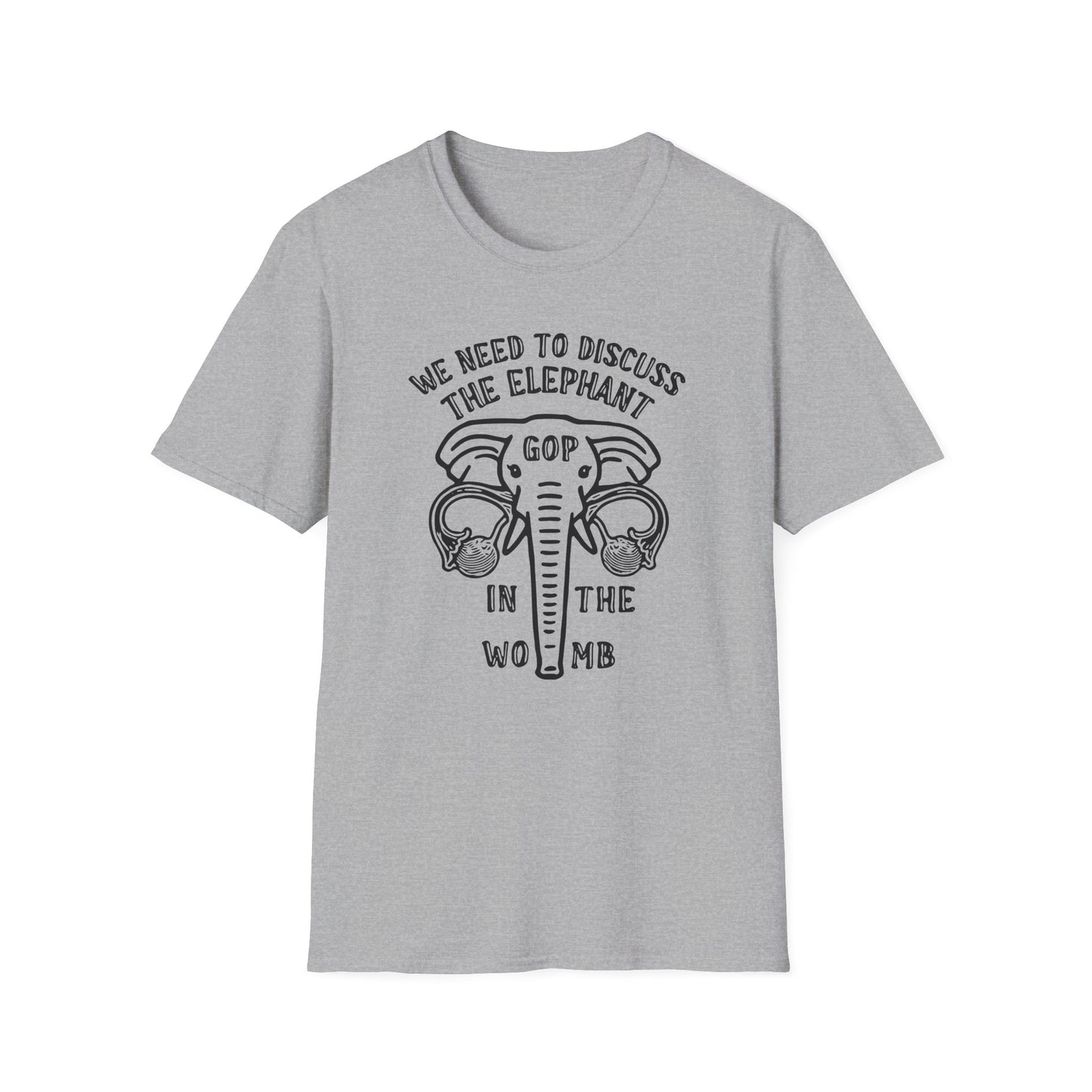 "Elephant in the Womb" Unisex Softstyle T-shirt