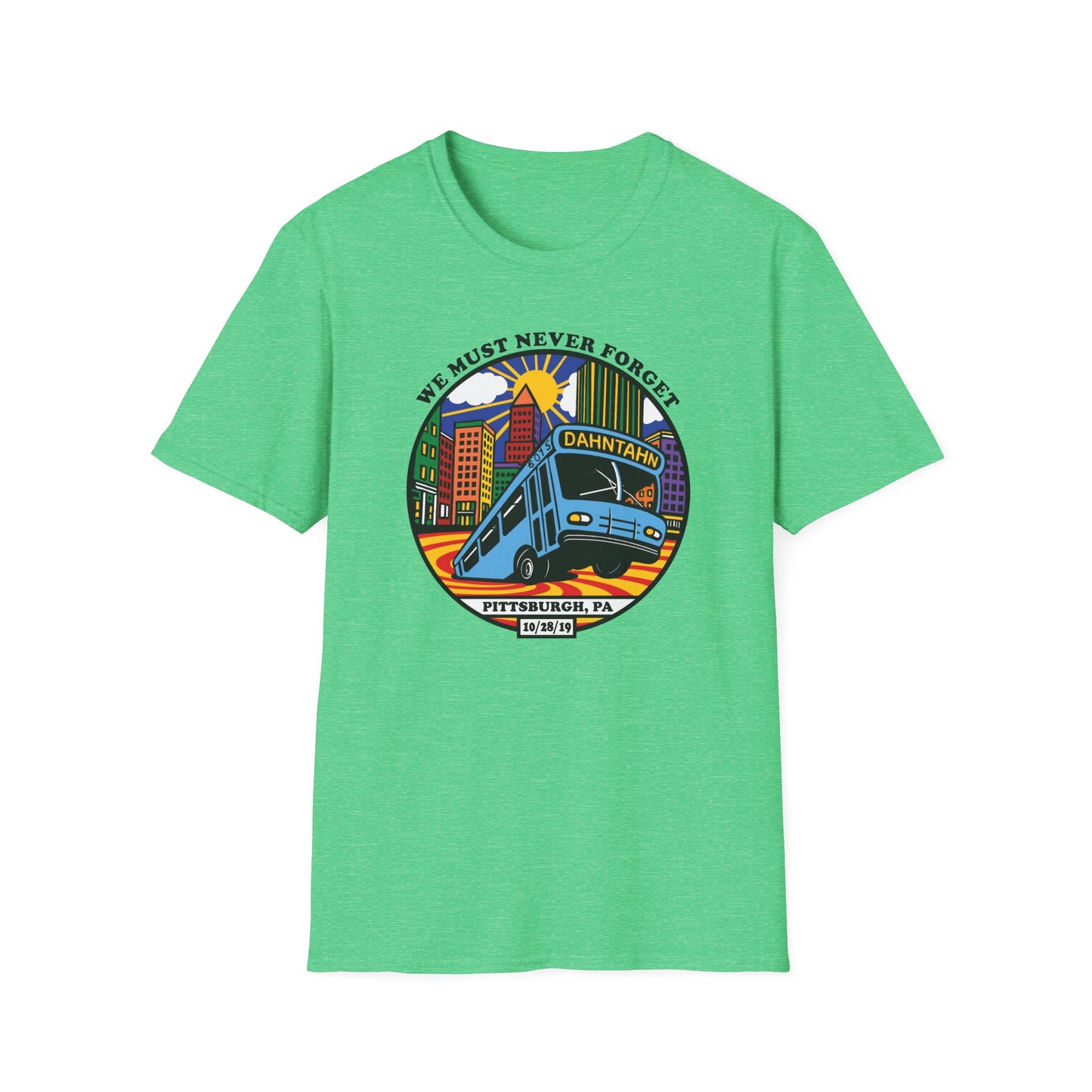 Pittsburgh Sinkhole Bus Unisex Softstyle T-shirt