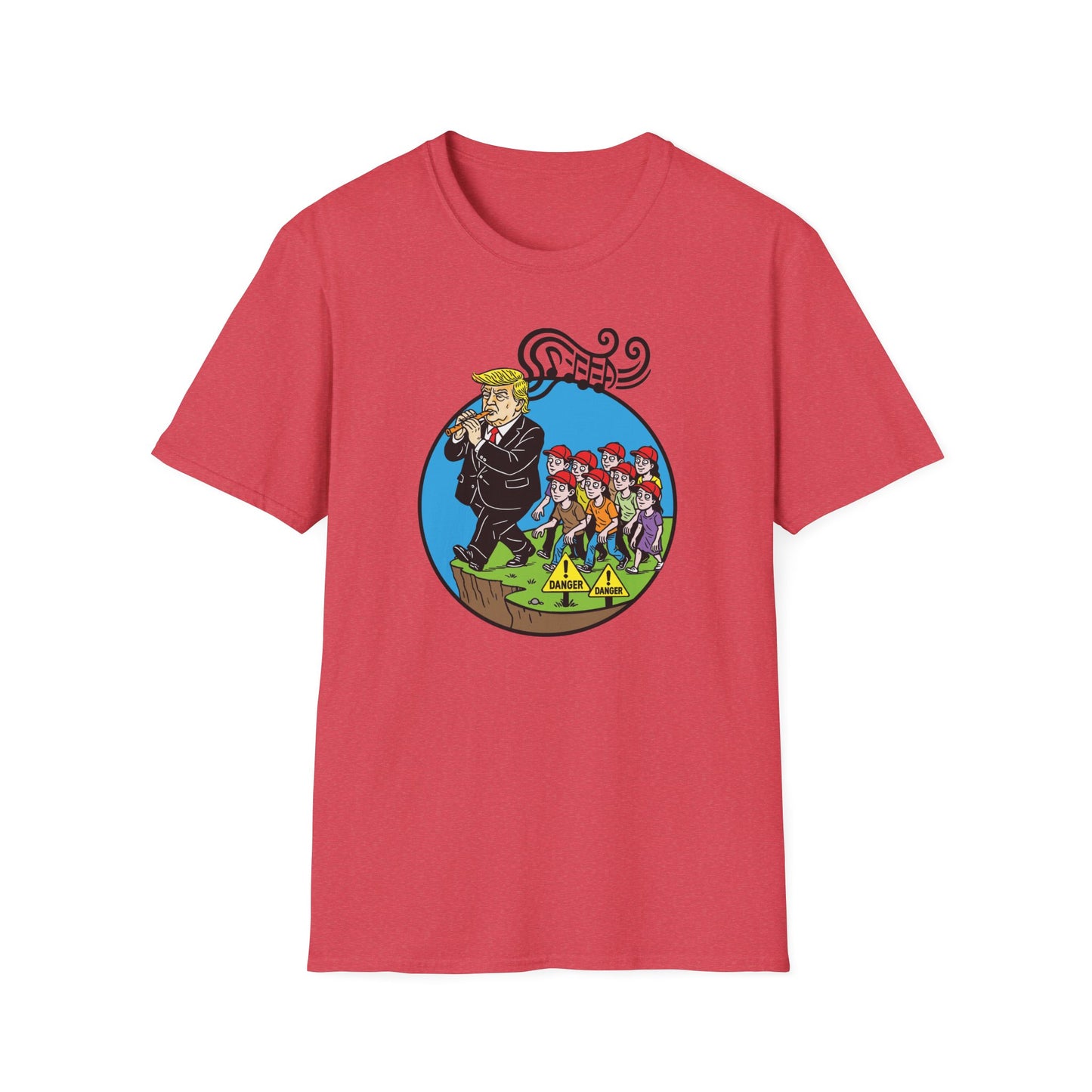 "Pied Piper Political Satire" Unisex Softstyle T-shirt