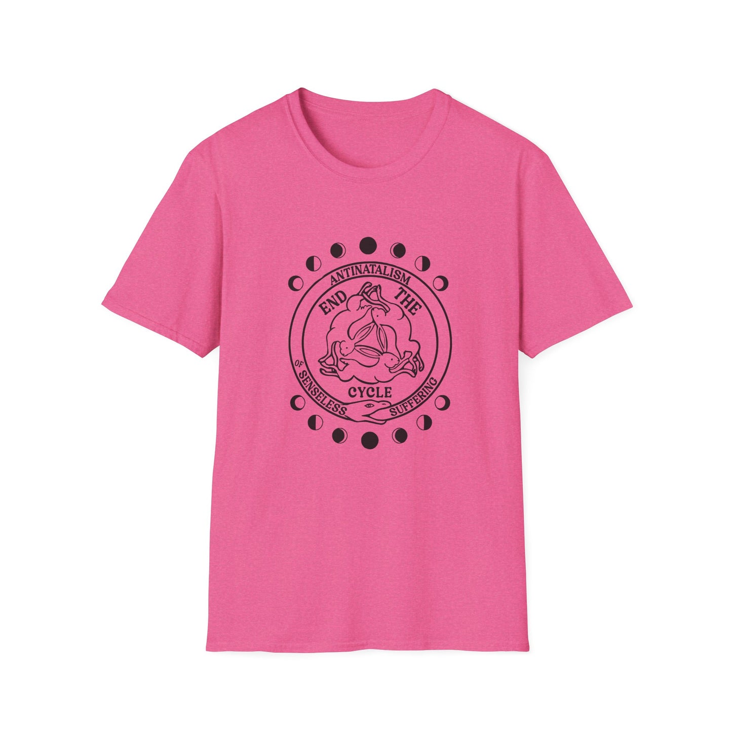Rabbits and Ouroboros : Unisex Softstyle T-Shirt