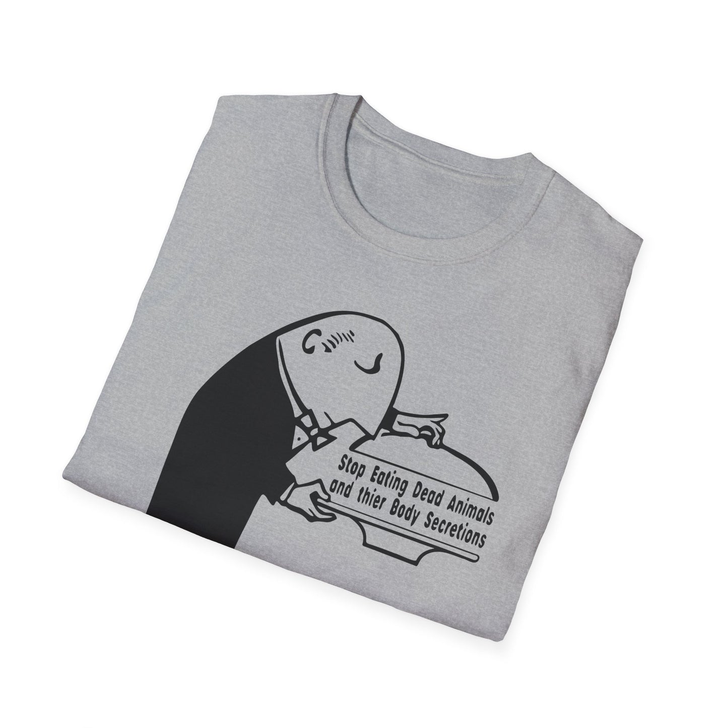 Stop Eating Dead Animals : Unisex Softstyle T-shirt