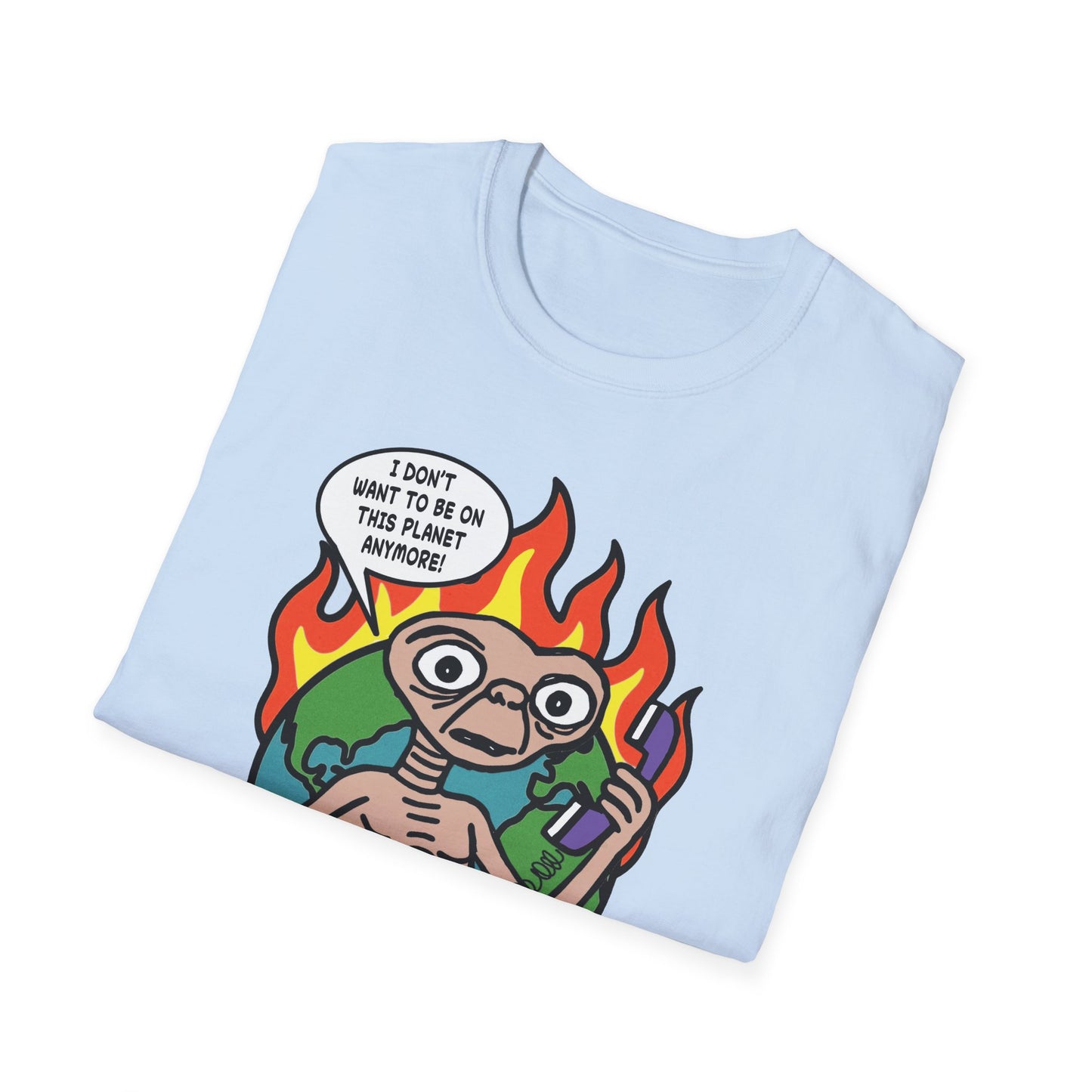 Retro 80's Pop Culture / Phone Home Unisex Softstyle Tee