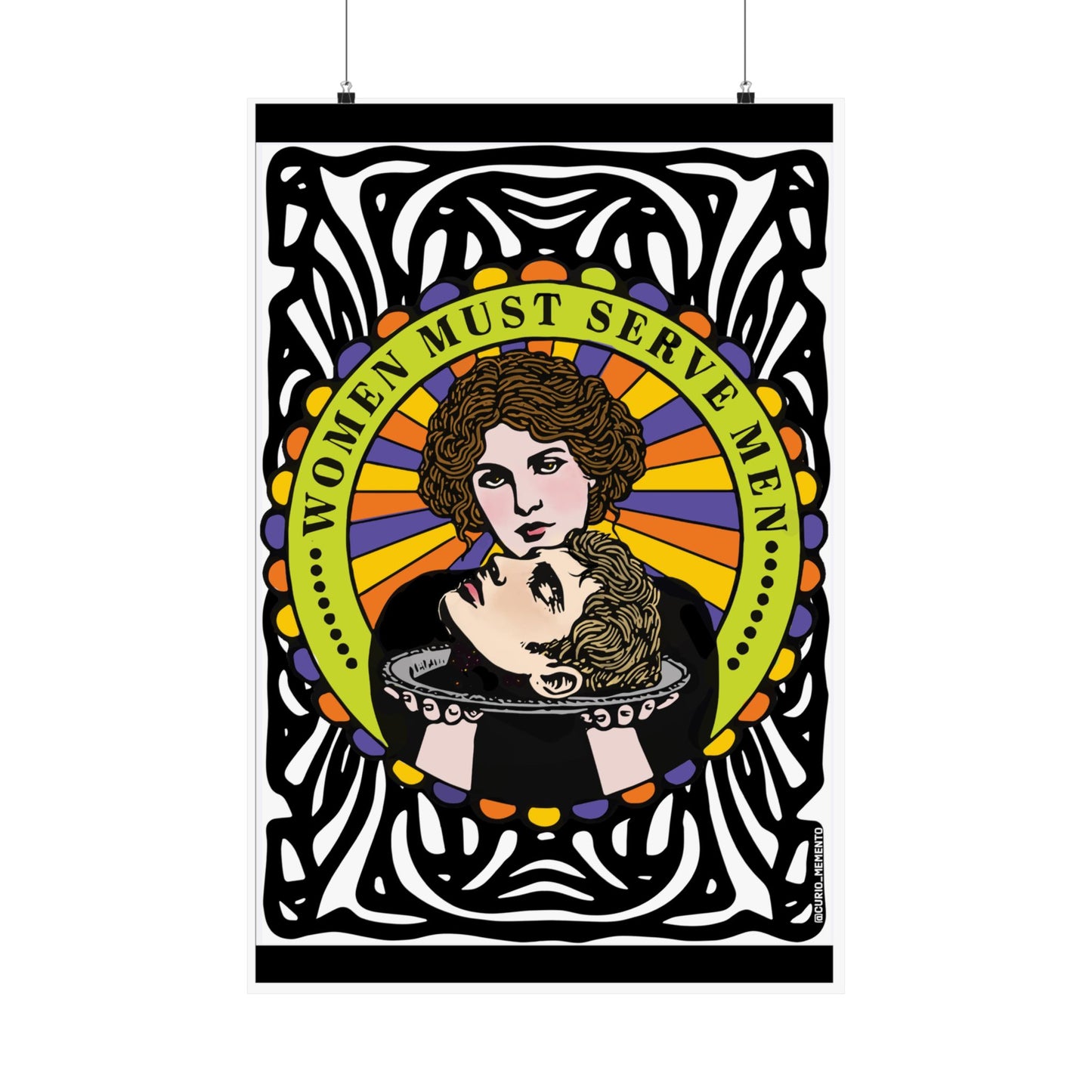 Bold Feminist Vertical Poster, Art Print for Home Décor, Unique Wall Art, Gift for Her, Empowering Statement Artwork