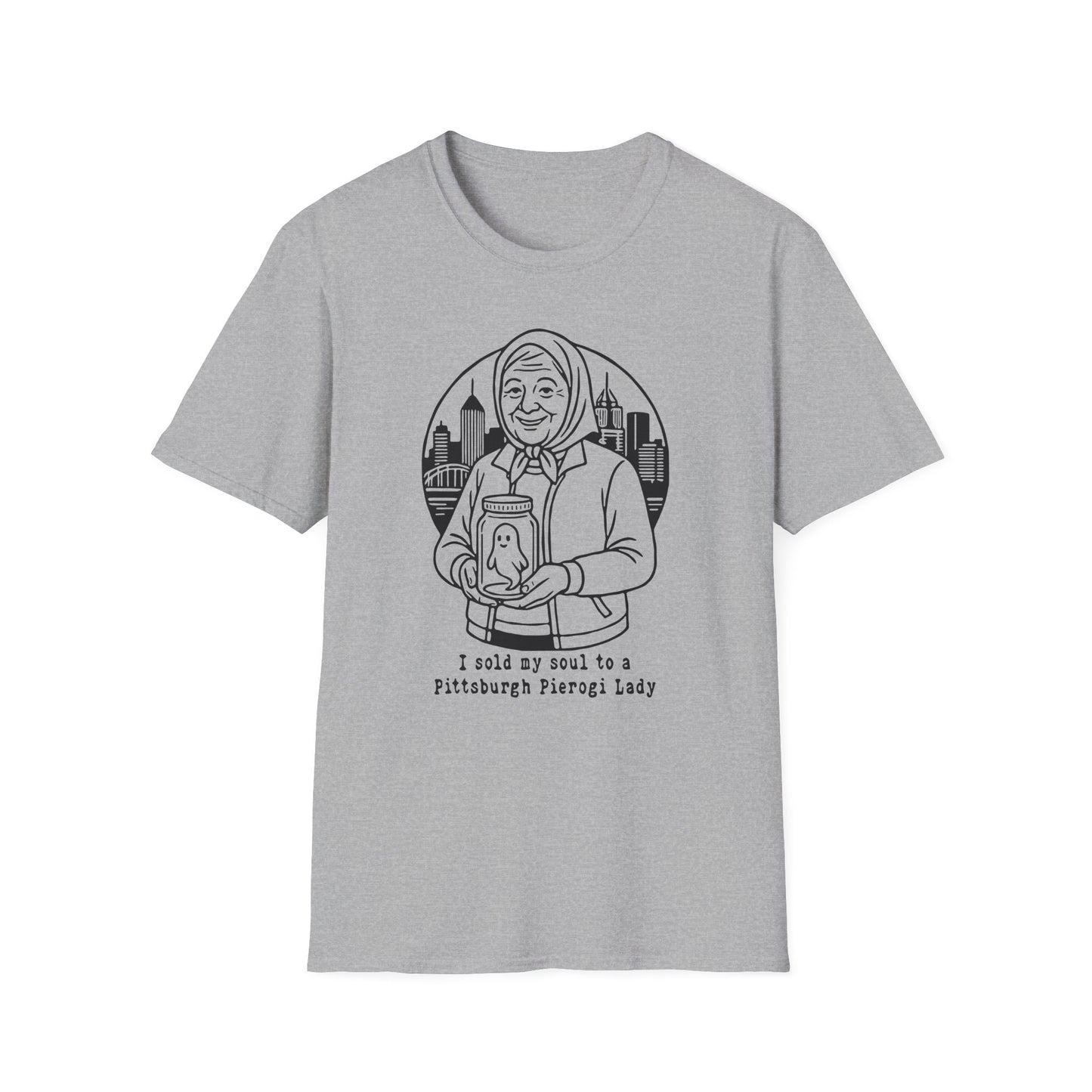 Pittsburgh Pierogi Lady : Unisex Softstyle T-shirt