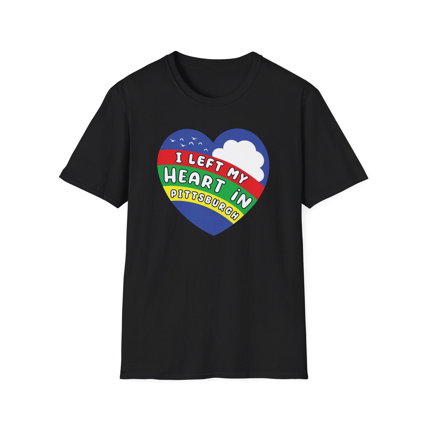 I Left My Heart in Pittsburgh : Unisex Softstyle T-Shirt