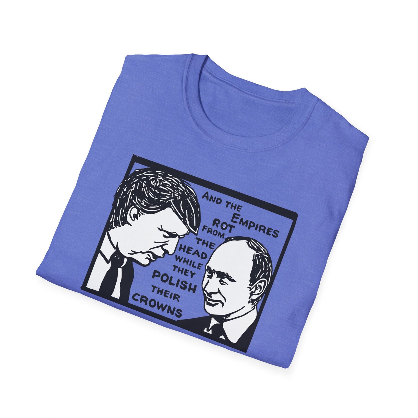 "No Kings - Trump and Putin Oligarch Parody" Unisex Softstyle T-shirt