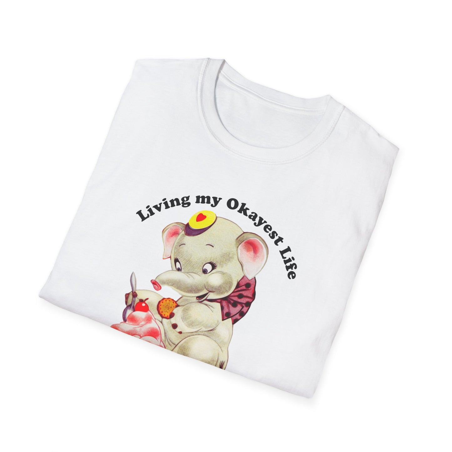 Living My Okayest Life : Unisex Softstyle T-Shirt