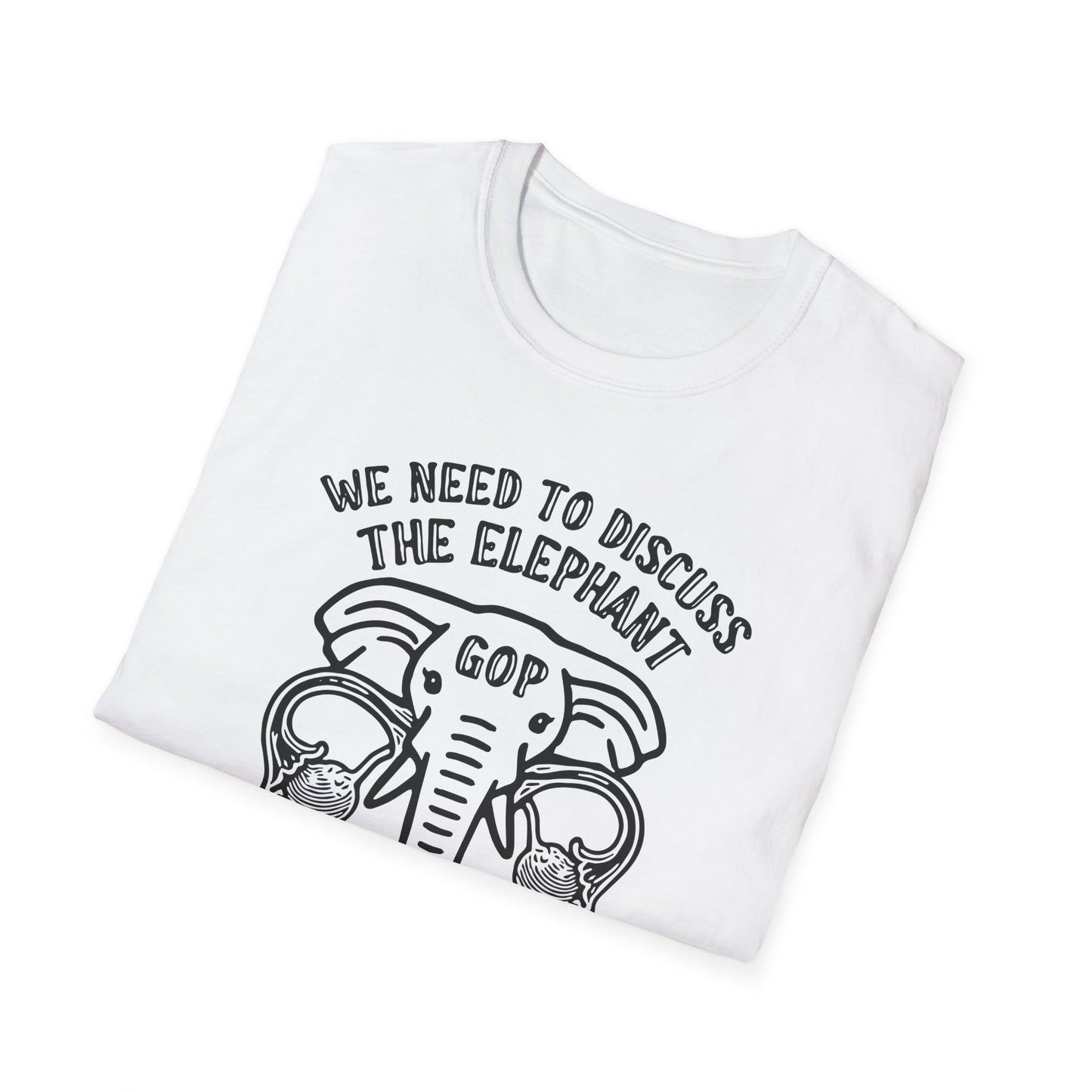 "Elephant in the Womb" Unisex Softstyle T-shirt