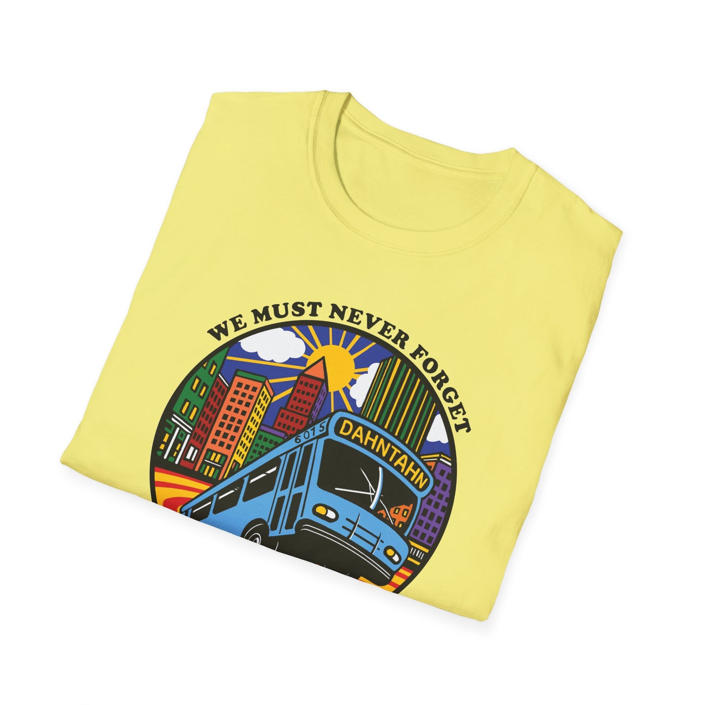 Pittsburgh Sinkhole Bus Unisex Softstyle T-shirt