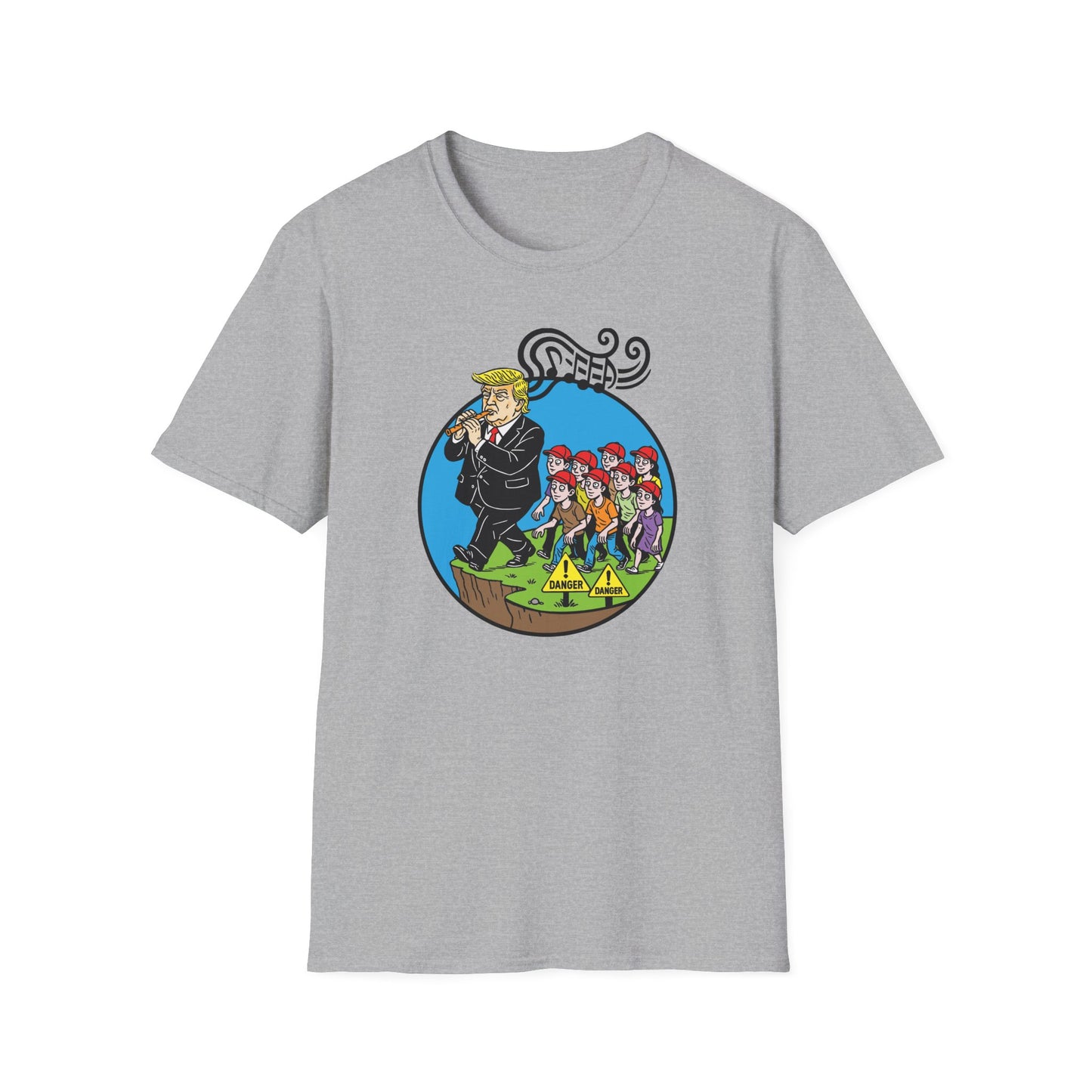 "Pied Piper Political Satire" Unisex Softstyle T-shirt