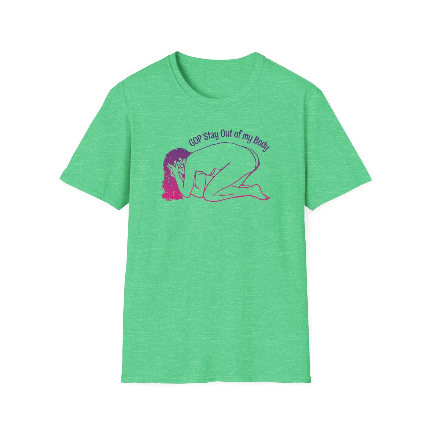 G.O.P. Stay out of my Body! : Unisex Softstyle T-Shirt