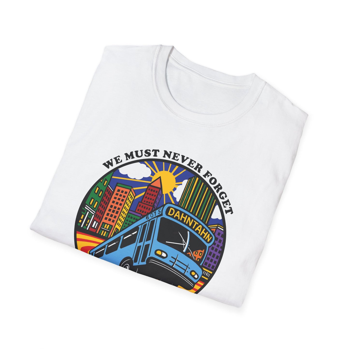 Pittsburgh Sinkhole Bus Unisex Softstyle T-shirt