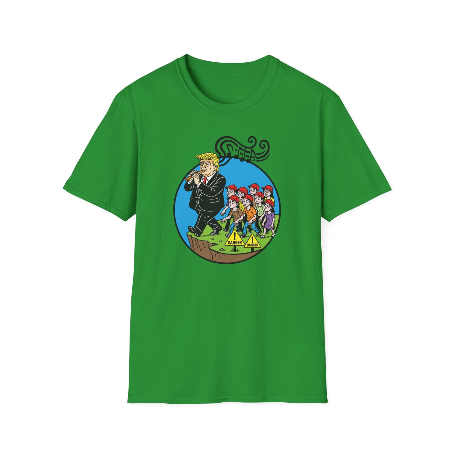 "Pied Piper Political Satire" Unisex Softstyle T-shirt