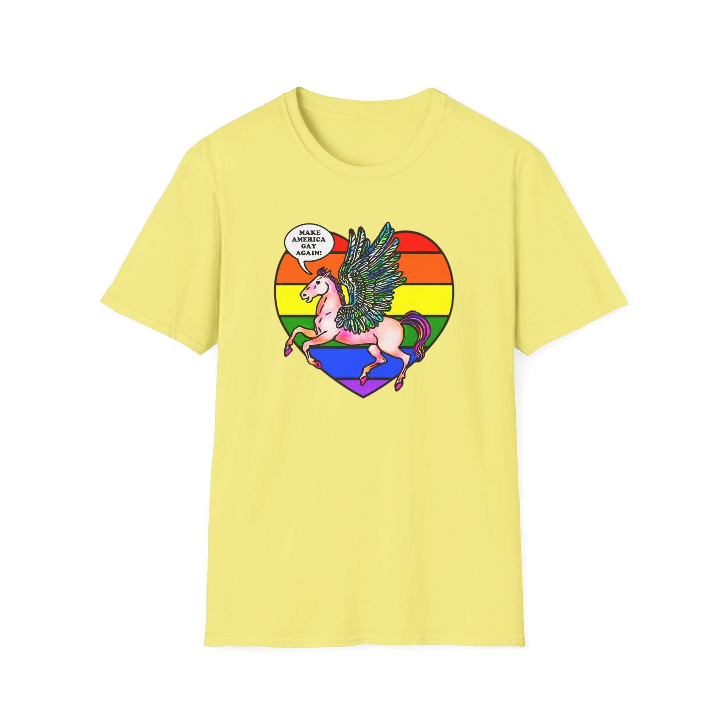 Make America Gay Again! : Unisex Softstyle T-shirt