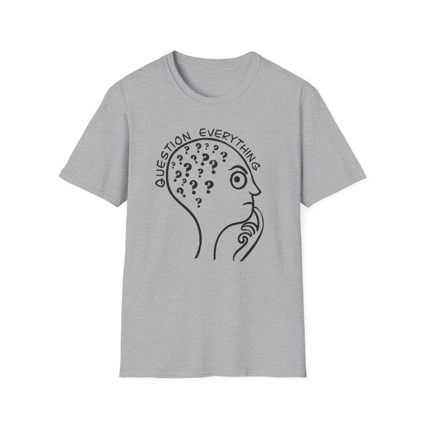 Question Everything : Unisex Softstyle T-Shirt
