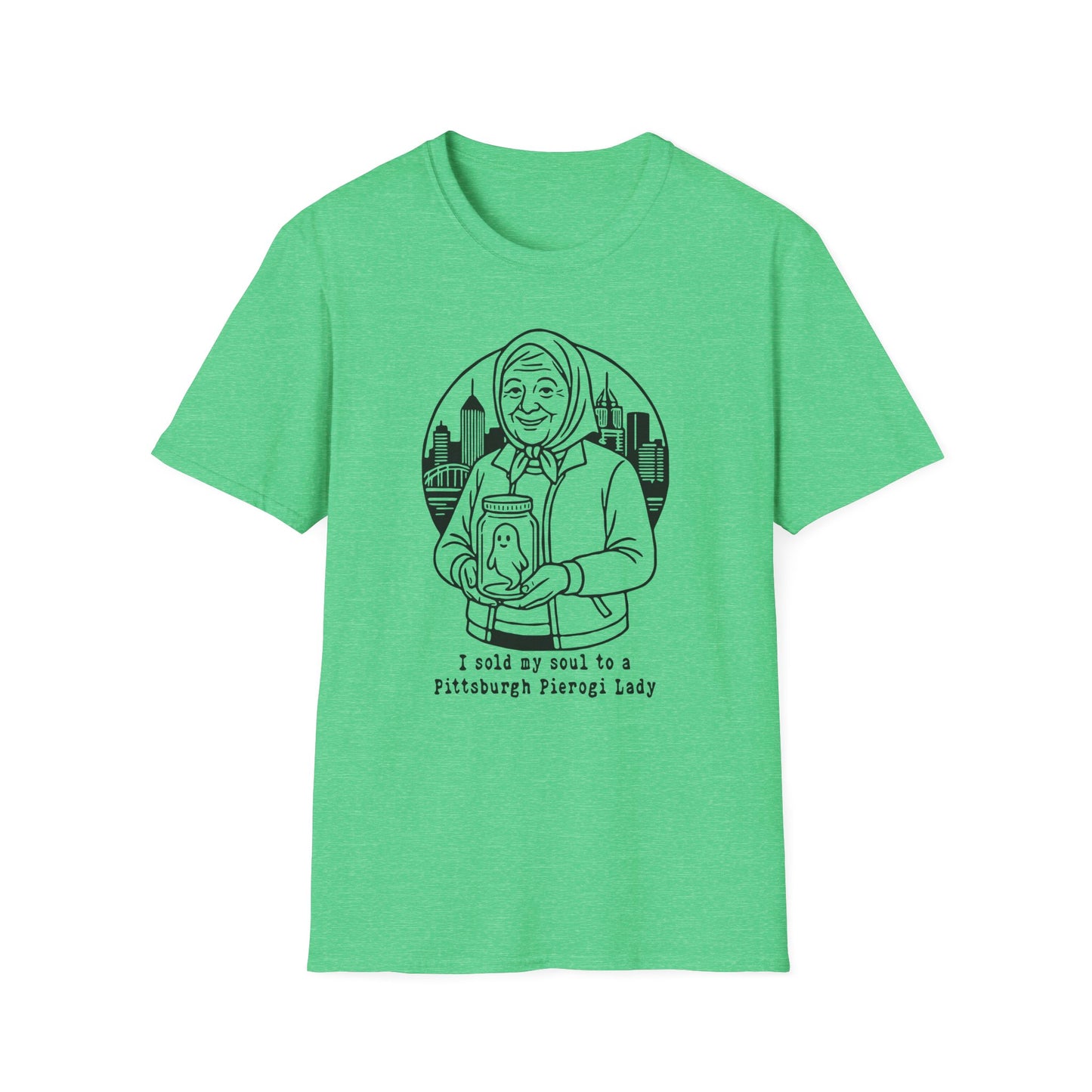Pittsburgh Pierogi Lady : Unisex Softstyle T-shirt