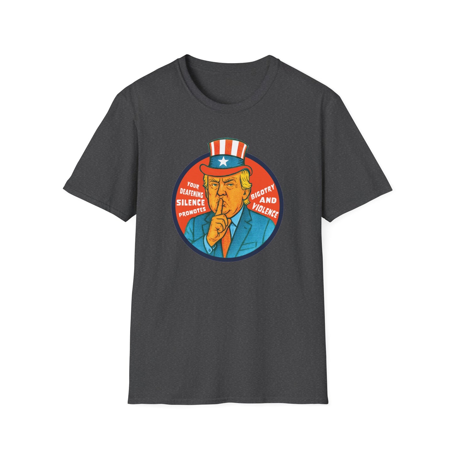 Silence Promotes Violence : Unisex Softstyle T-shirt
