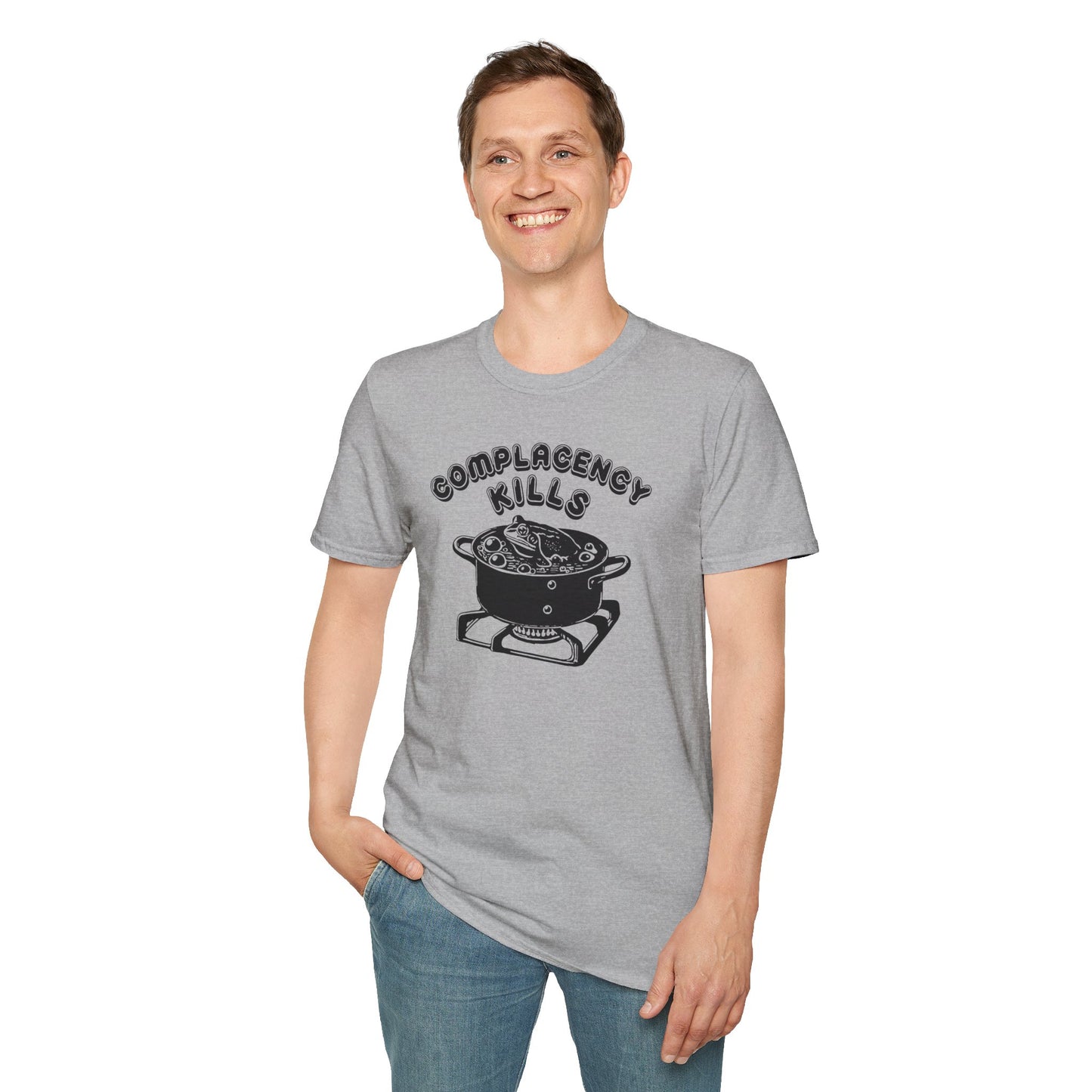 "Complacency Kills" Unisex Softstyle T-shirt