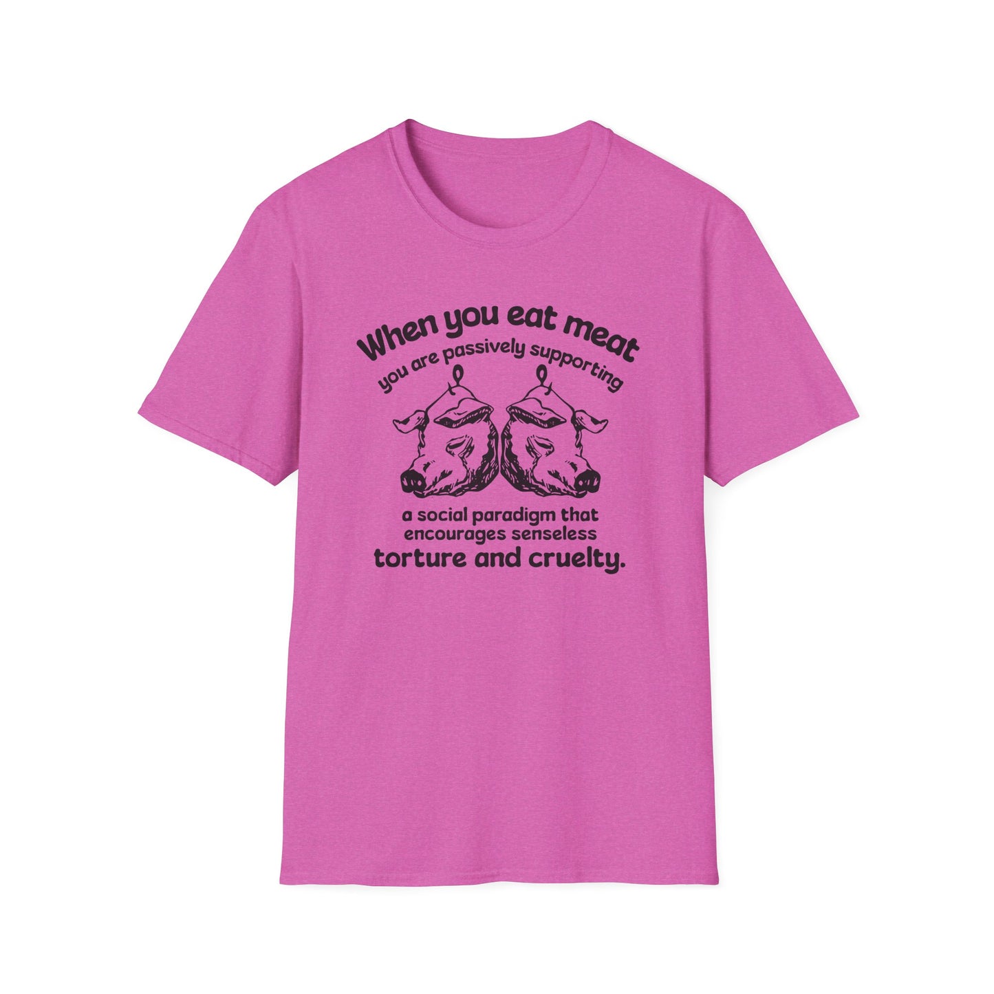 Animal Rights / Paradigm of Cruelty : Unisex Softstyle T-Shirt